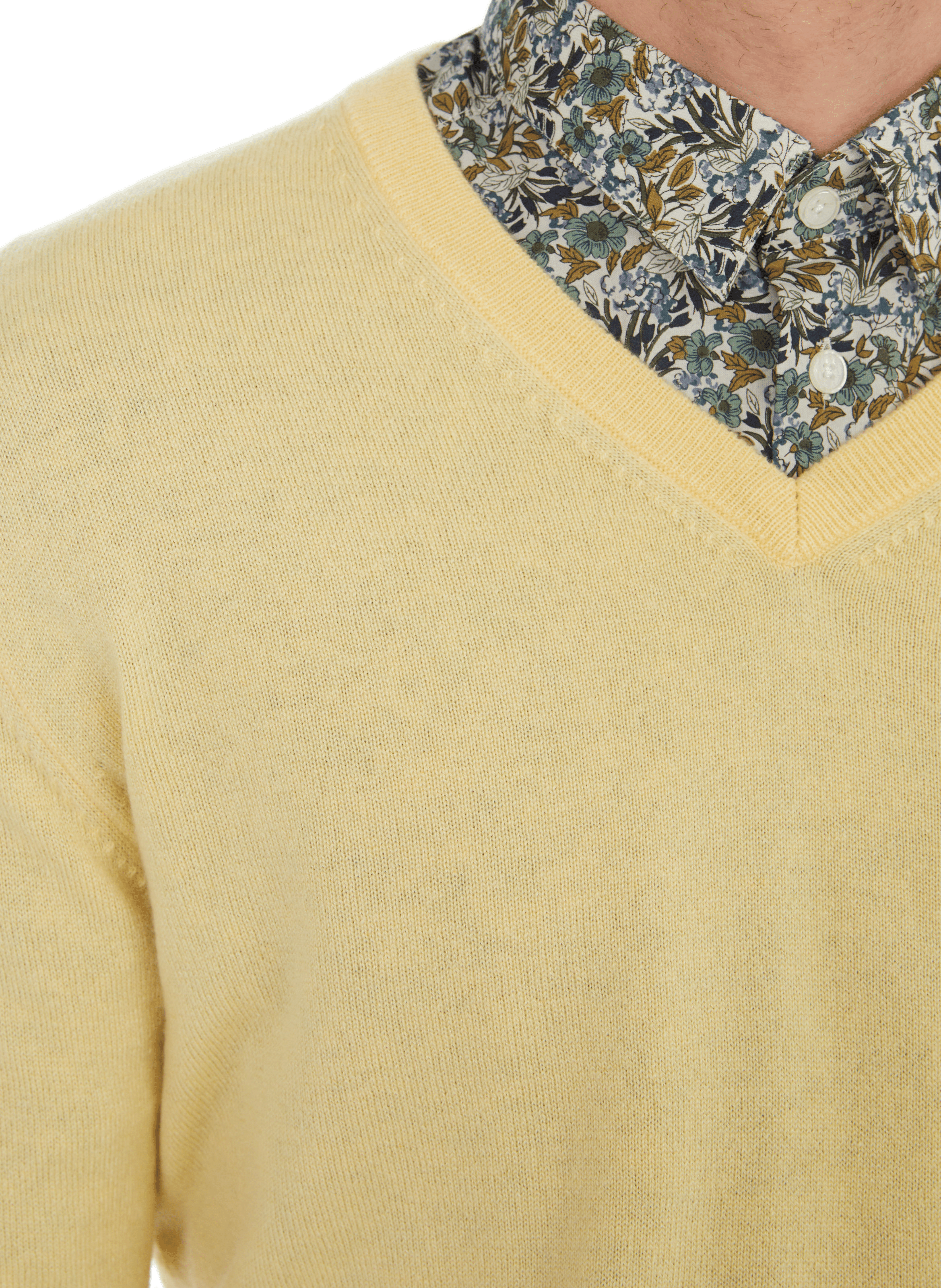  Cashmere round-neck jumper AU PRINTEMPS PARIS Yellow