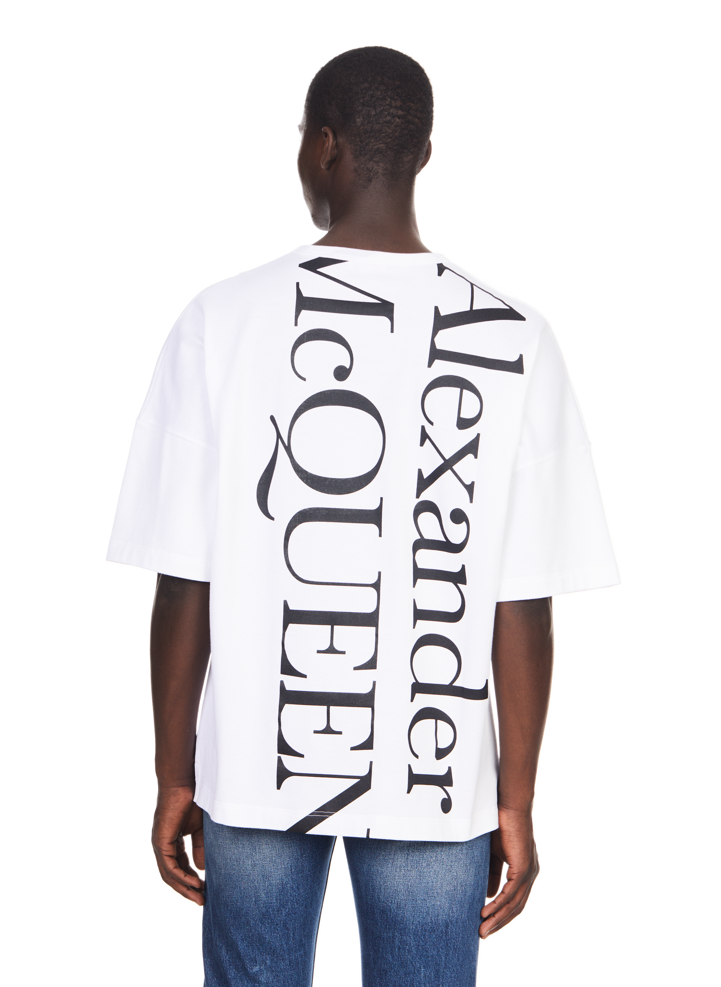 T-shirt oversize en coton ALEXANDER MCQUEEN Blanc
