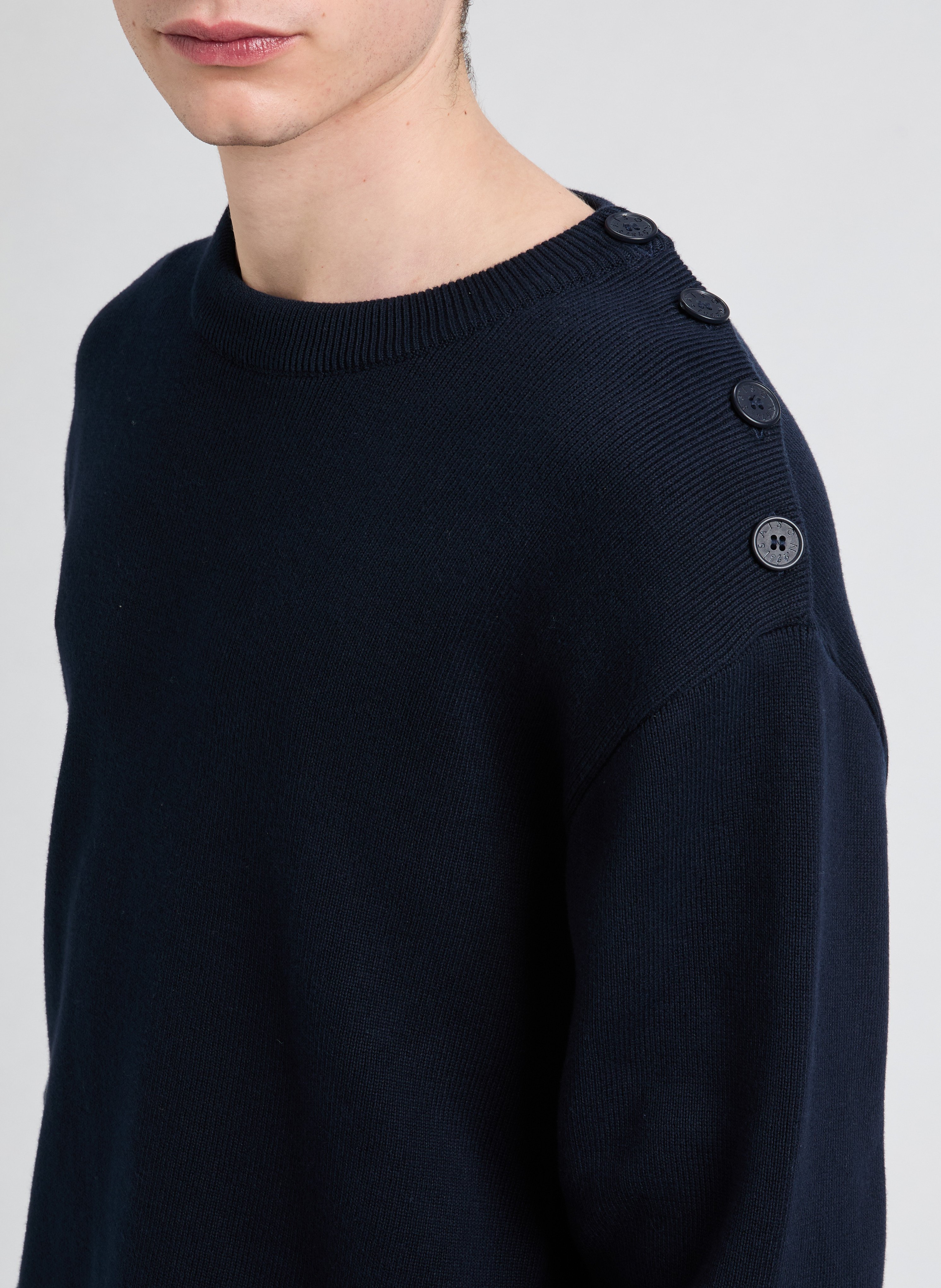 100% cotton sweater SAISON 1865 Blue