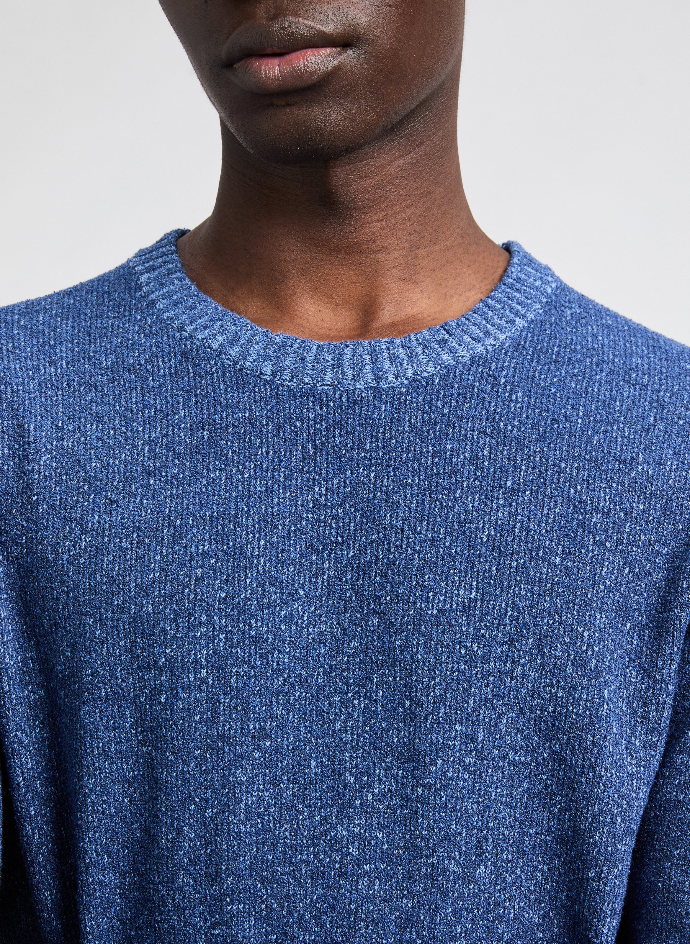 Pull en coton mélangé AU PRINTEMPS PARIS Bleu