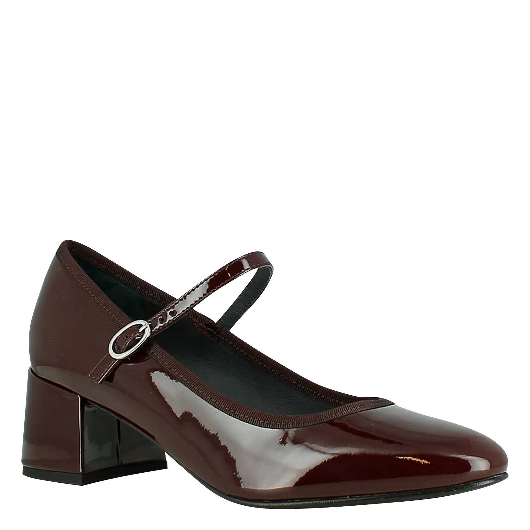 Babies à talons en cuir verni dalmatie JONAK Rouge