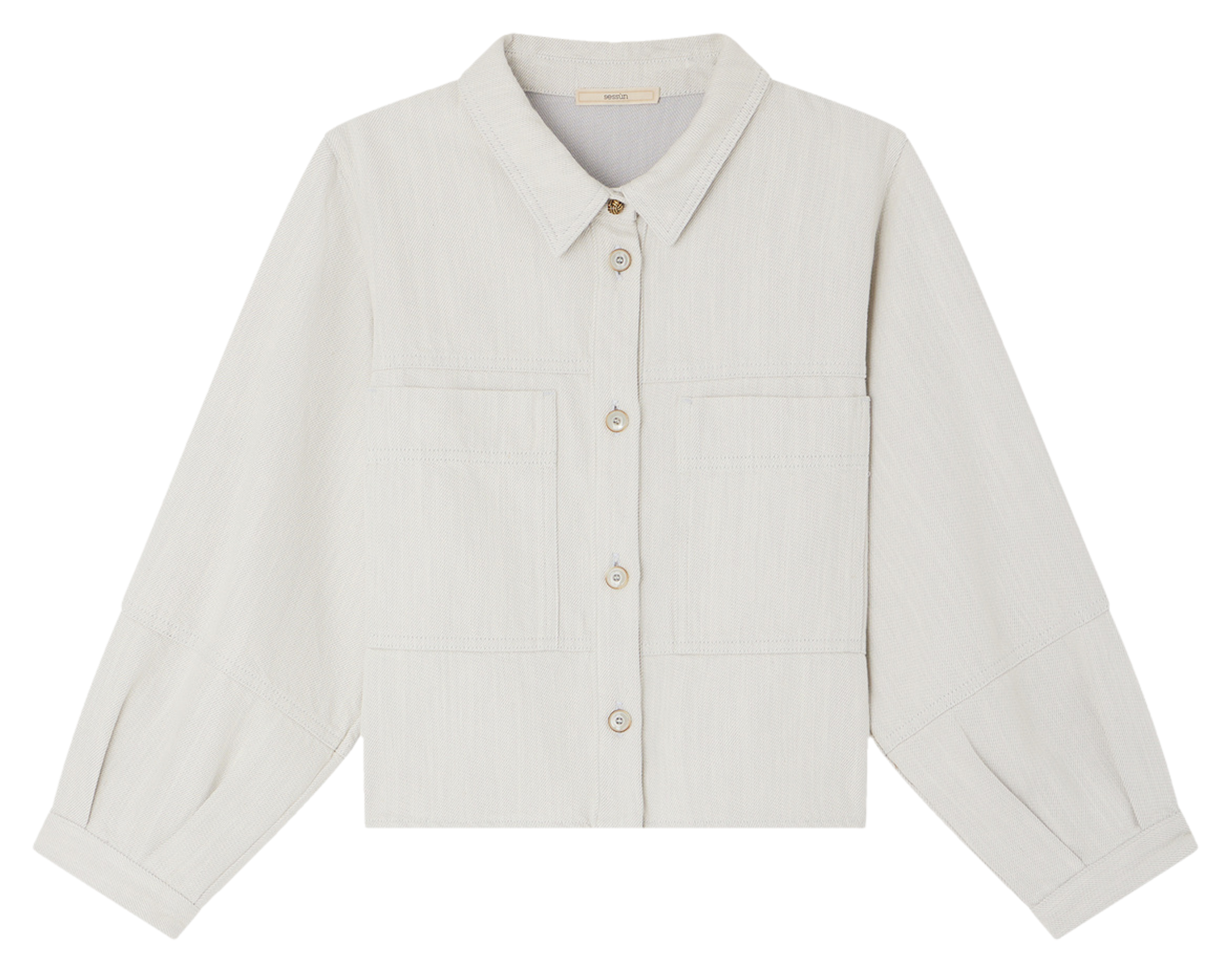 Veste col classique en jean leone SESSUN Bleu