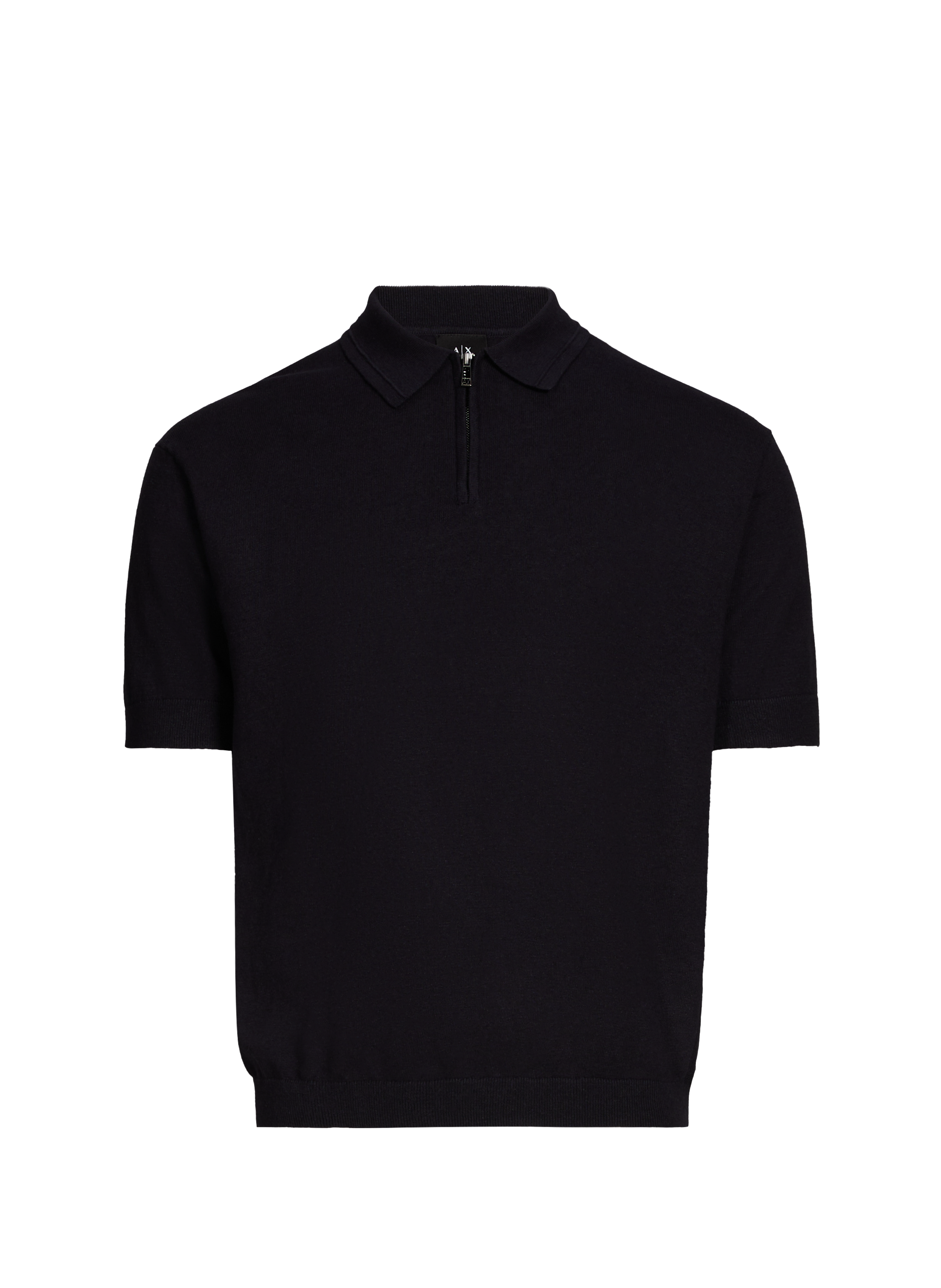 Linen and cotton polo shirt ARMANI EXCHANGE Blue