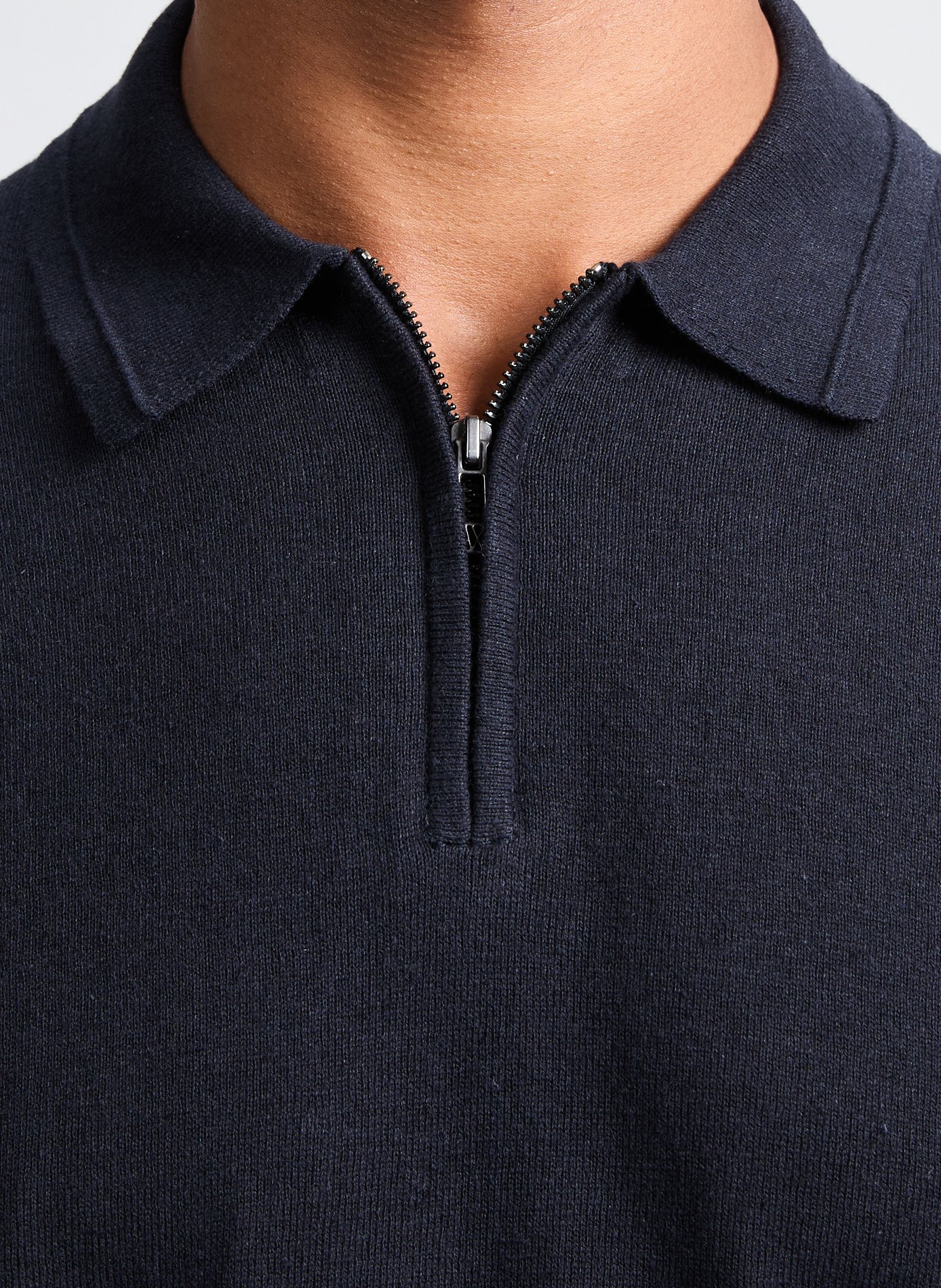 Linen and cotton polo shirt ARMANI EXCHANGE Blue