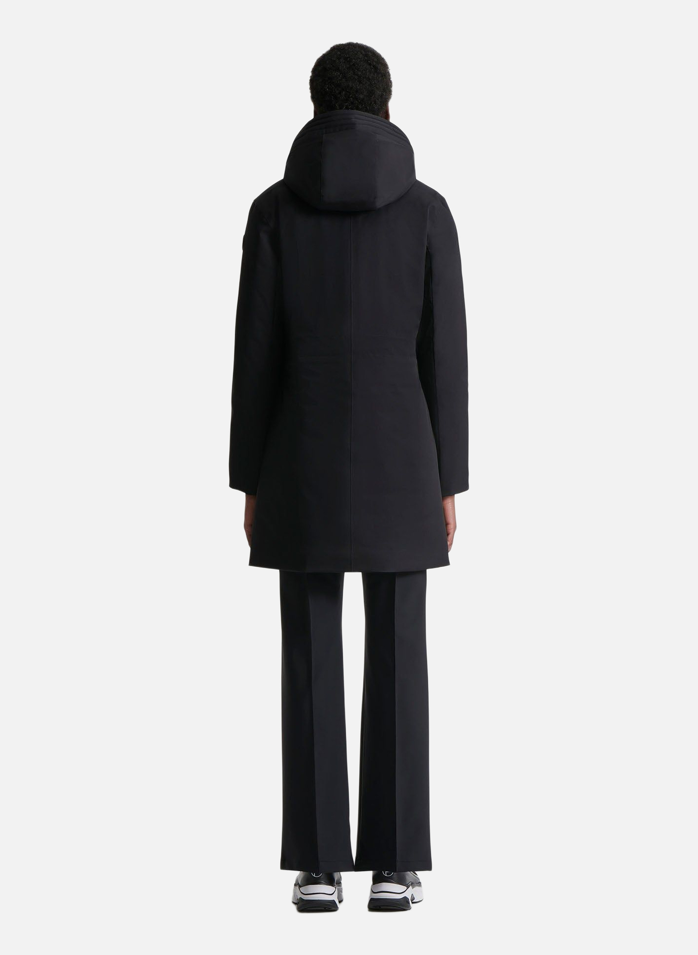 Manteau misha col montant coupe regular FUSALP Noir