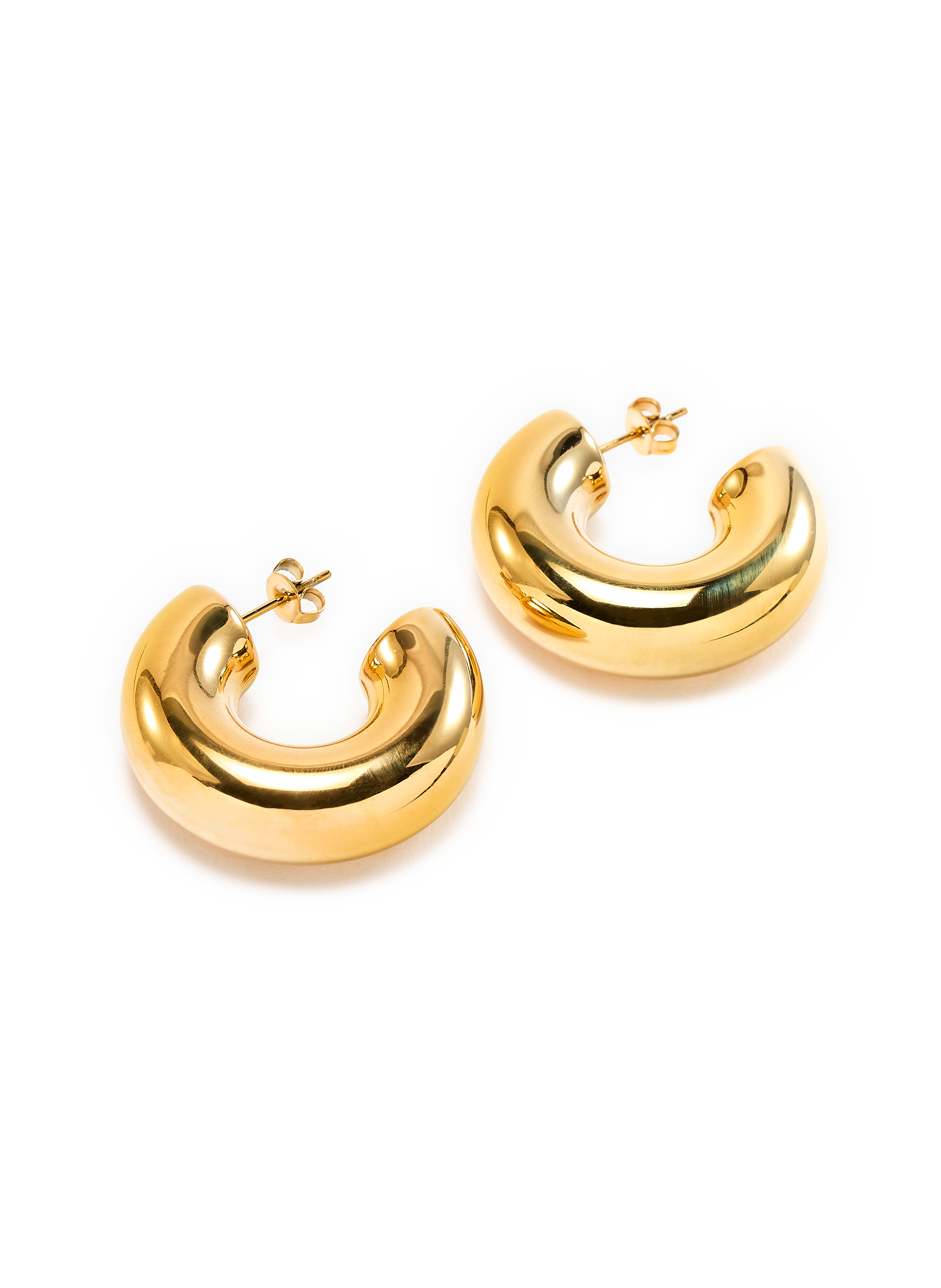 Hoop earrings AU PRINTEMPS PARIS Golden