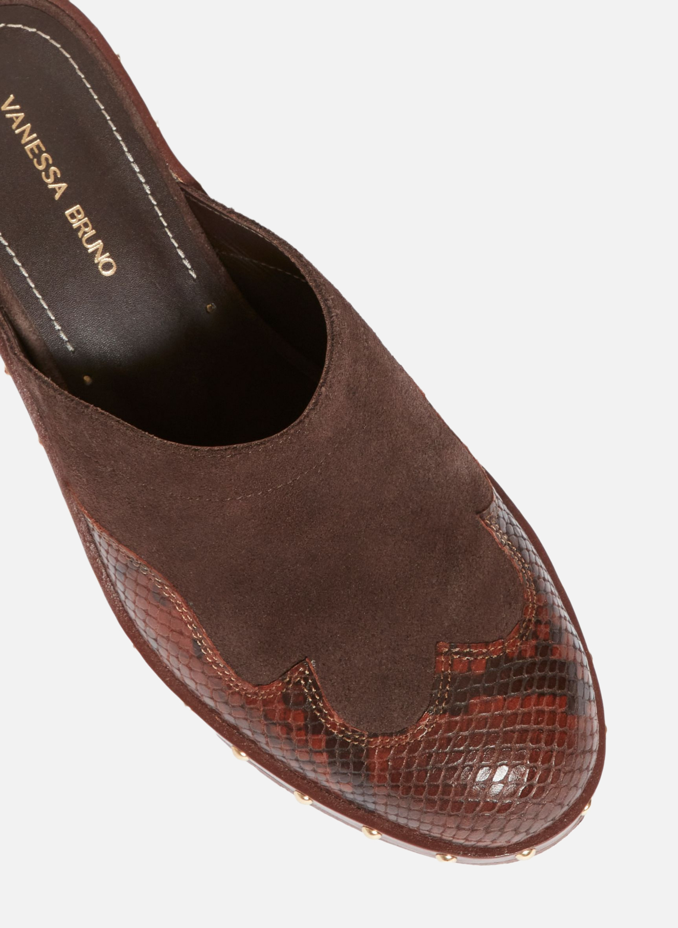 Sabots en suede VANESSA BRUNO Marron