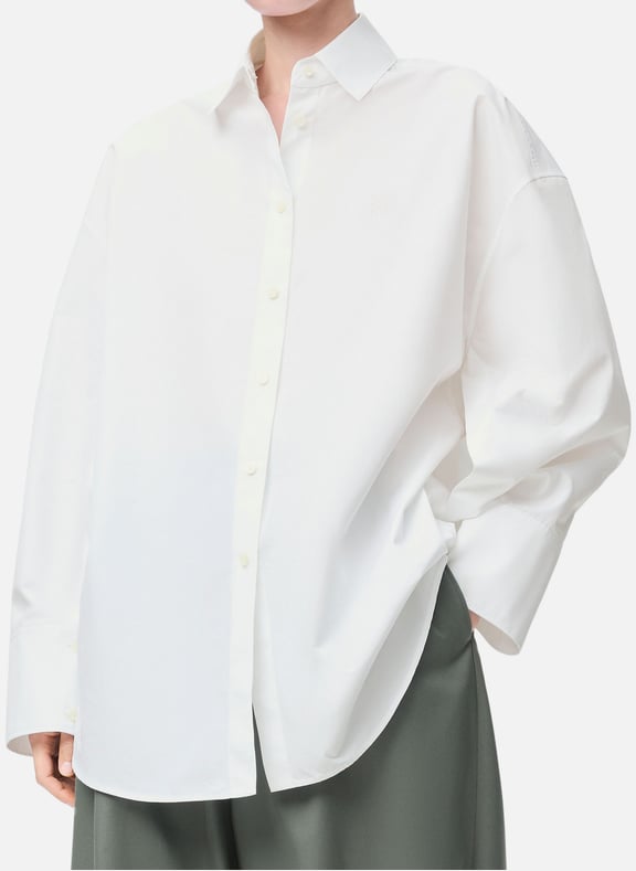 Cotton poplin cape shirt White by LOEWE LOEWE Cotton poplin cape shirt White