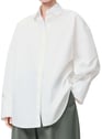 Chemise cape en popeline de coton | Blanc by LOEWE LOEWE Chemise cape en popeline de coton | Blanc