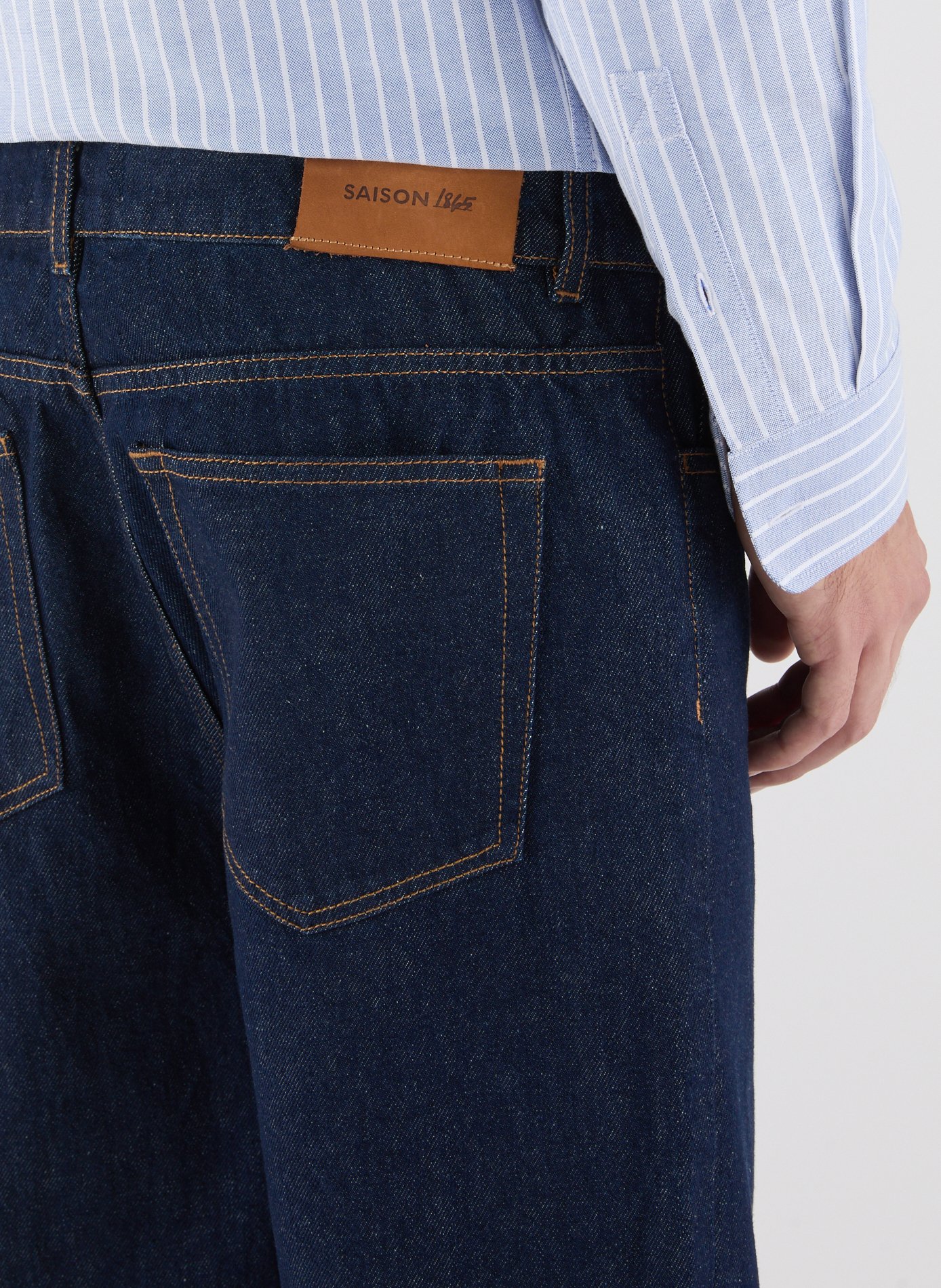 Straight-fit cotton jeans SAISON 1865 Blue