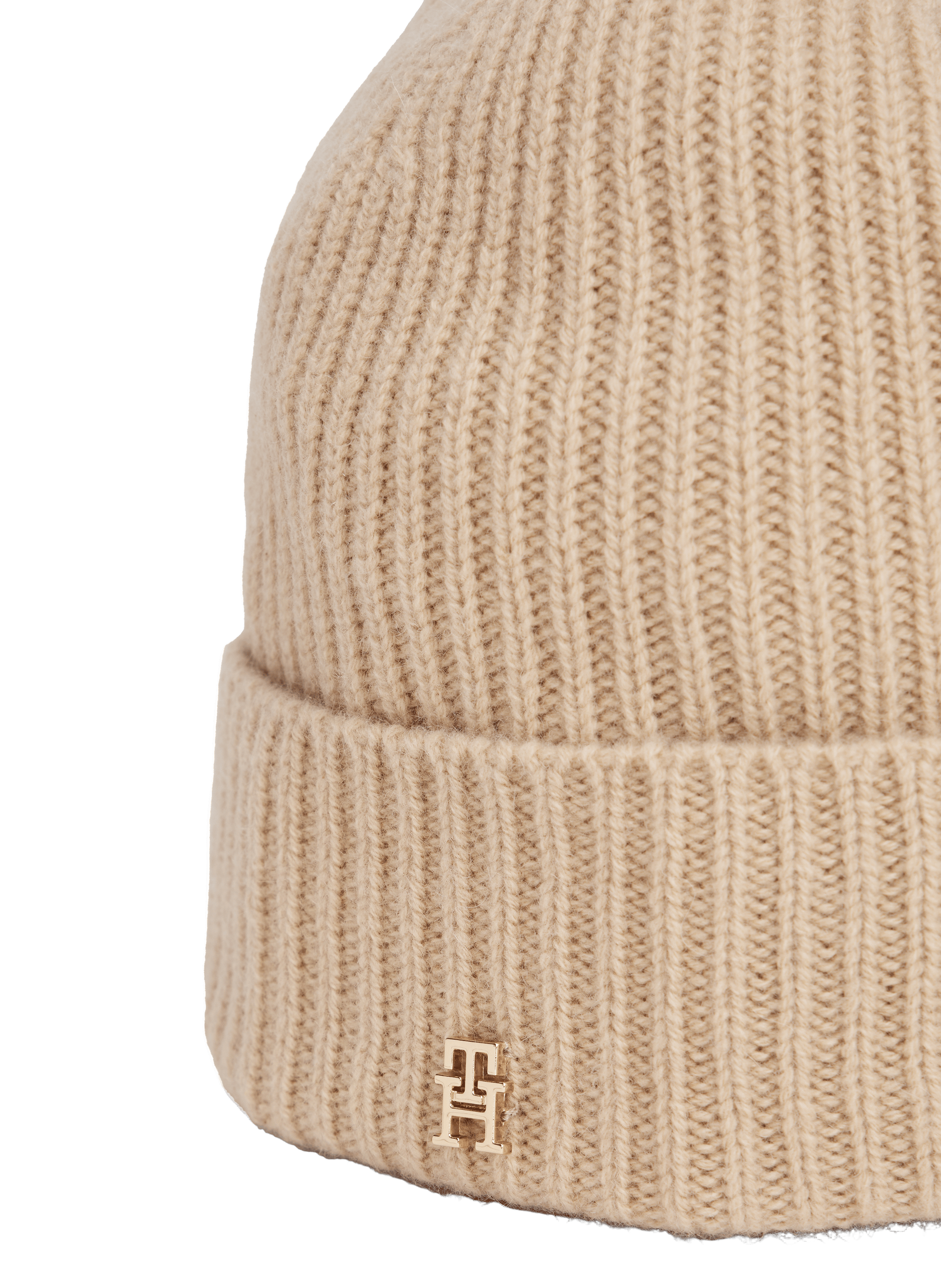 Bonnet en cachemire TOMMY HILFIGER Beige