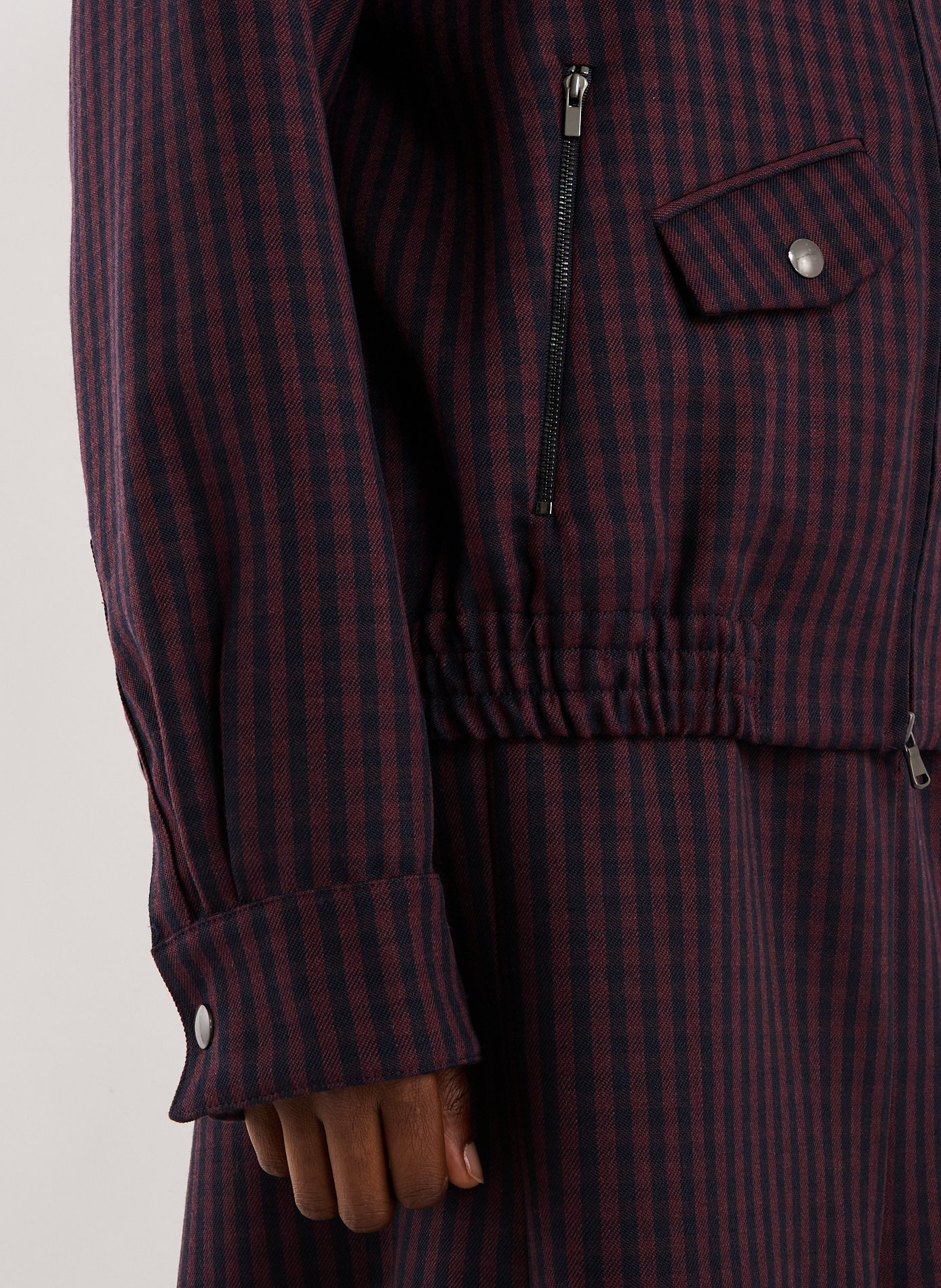 Veste à carreaux en laine TIBI Multicolore