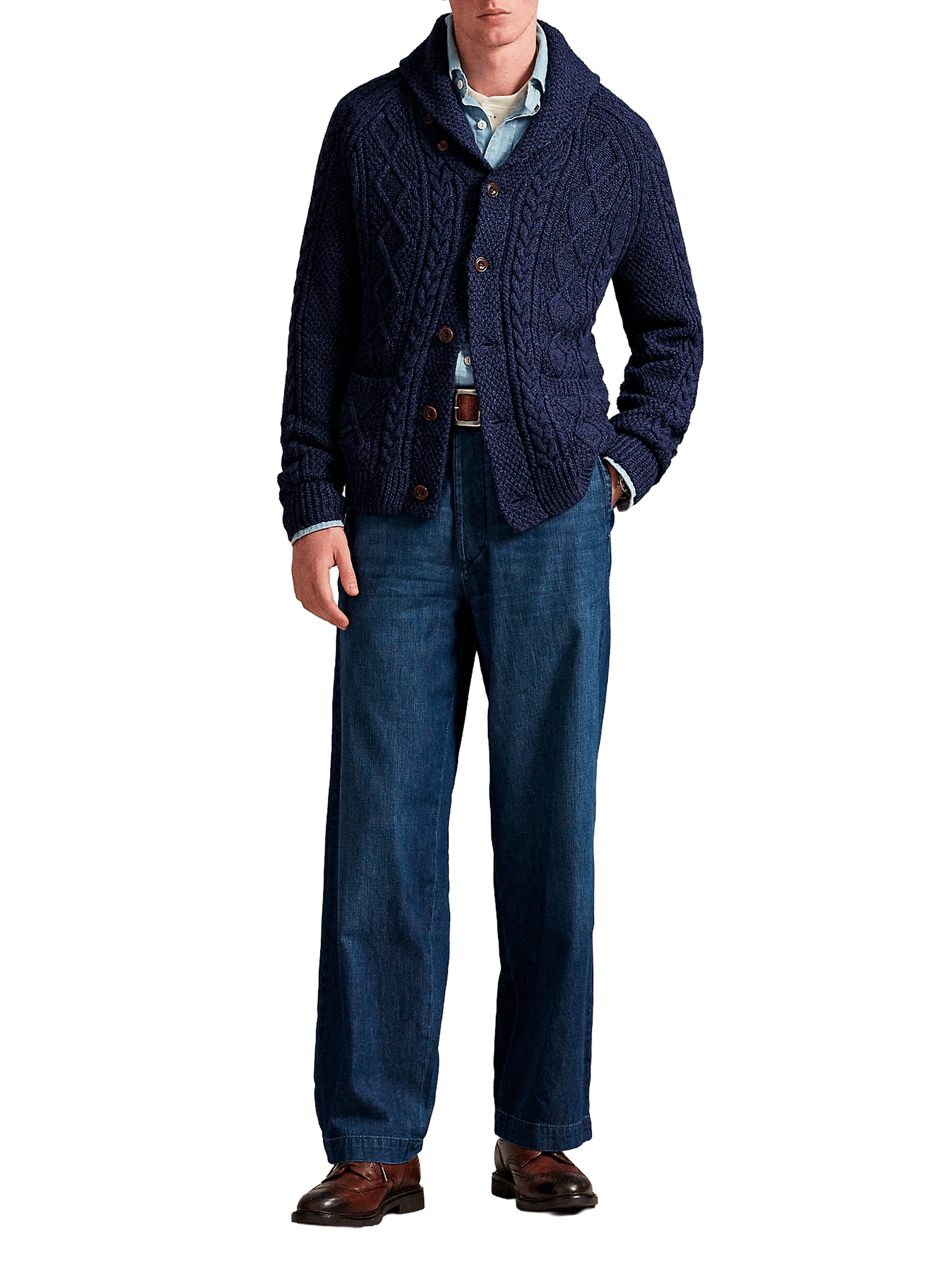 Straight cotton vest POLO RALPH LAUREN Blue