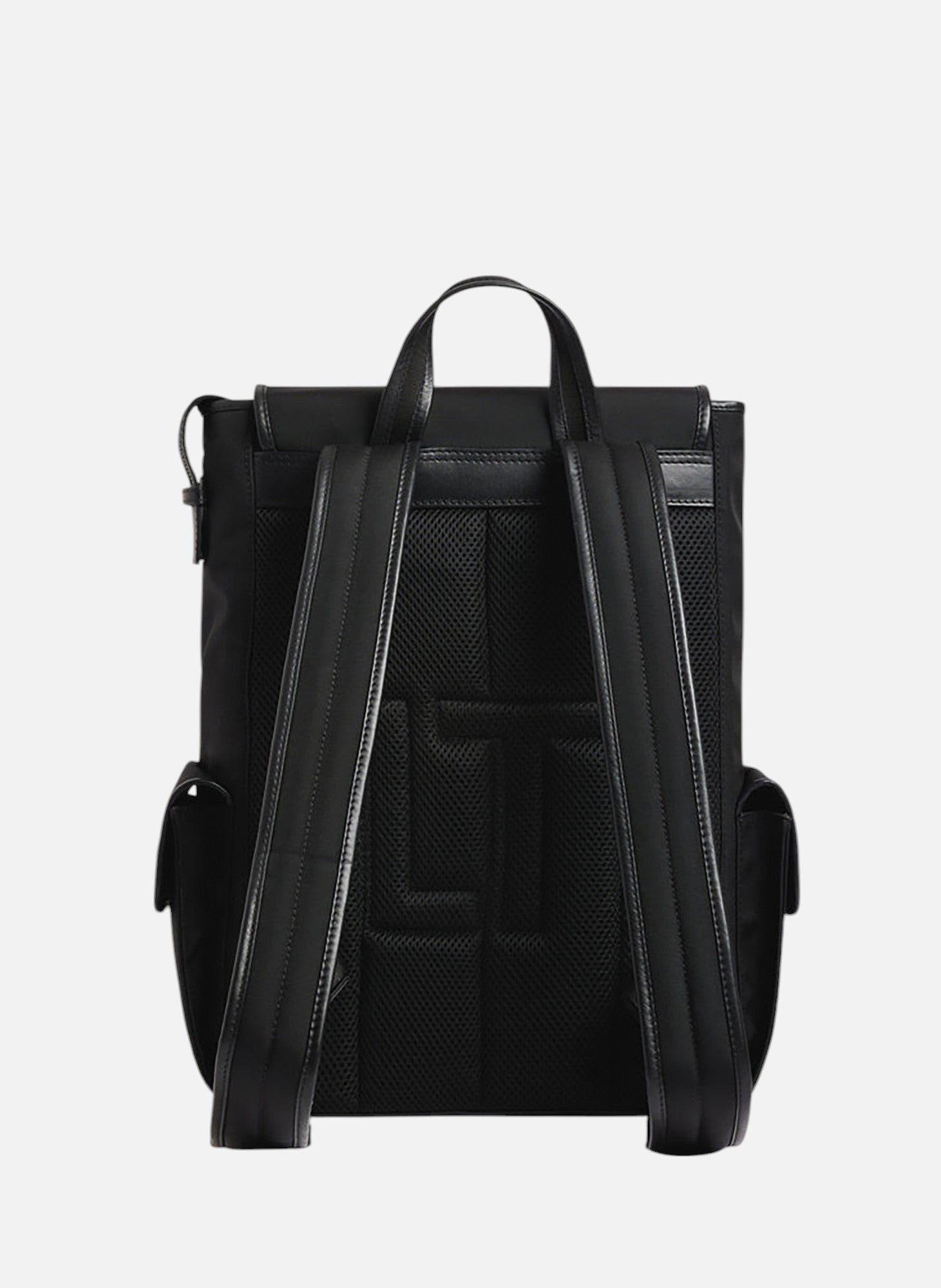 Sac à dos à rabat noah en toile nylon LE TANNEUR Noir