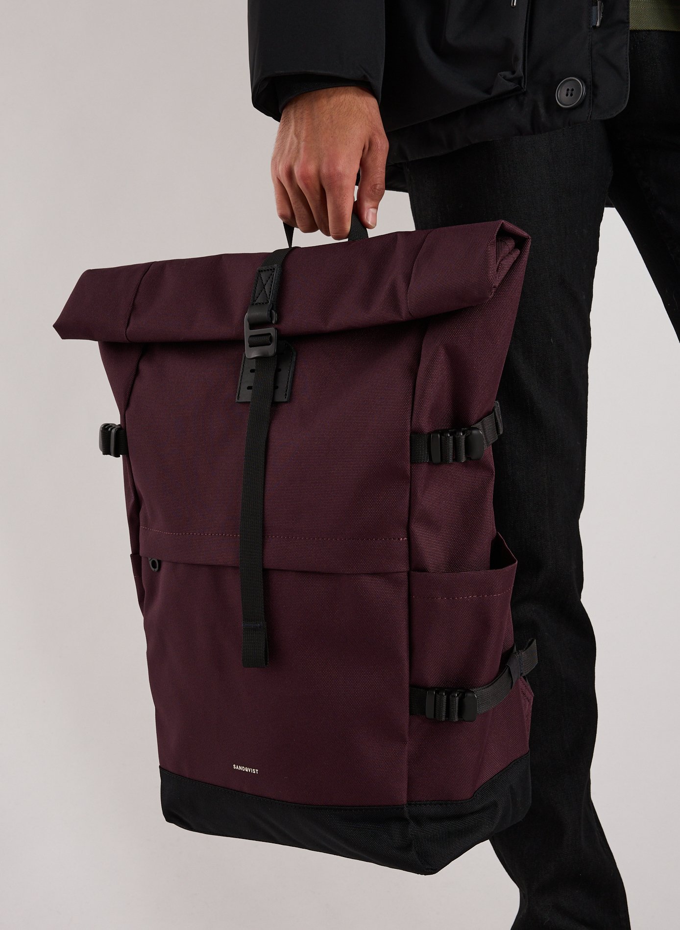 SANDQVIST Sac à dos Icon Rolltop L Rouge