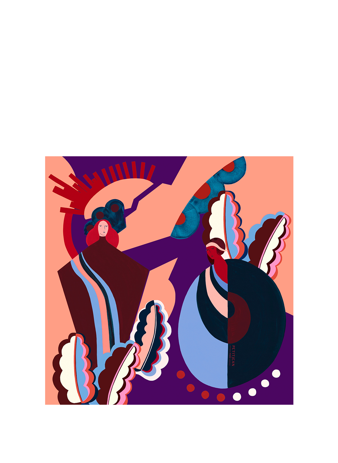 PETITJEAN PARIS Silk scarf Multicolour