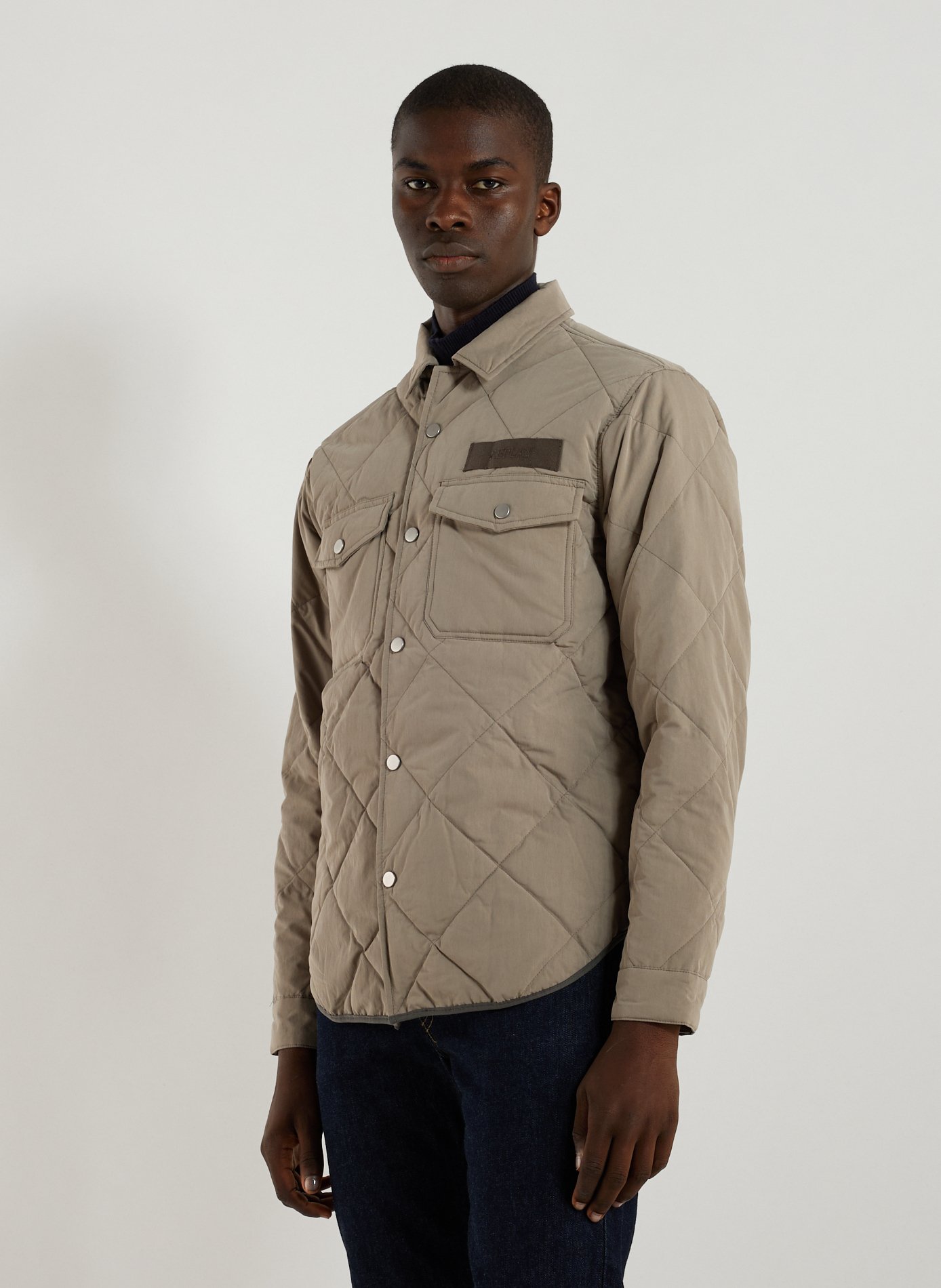 REPLAY Padded gilet Grey