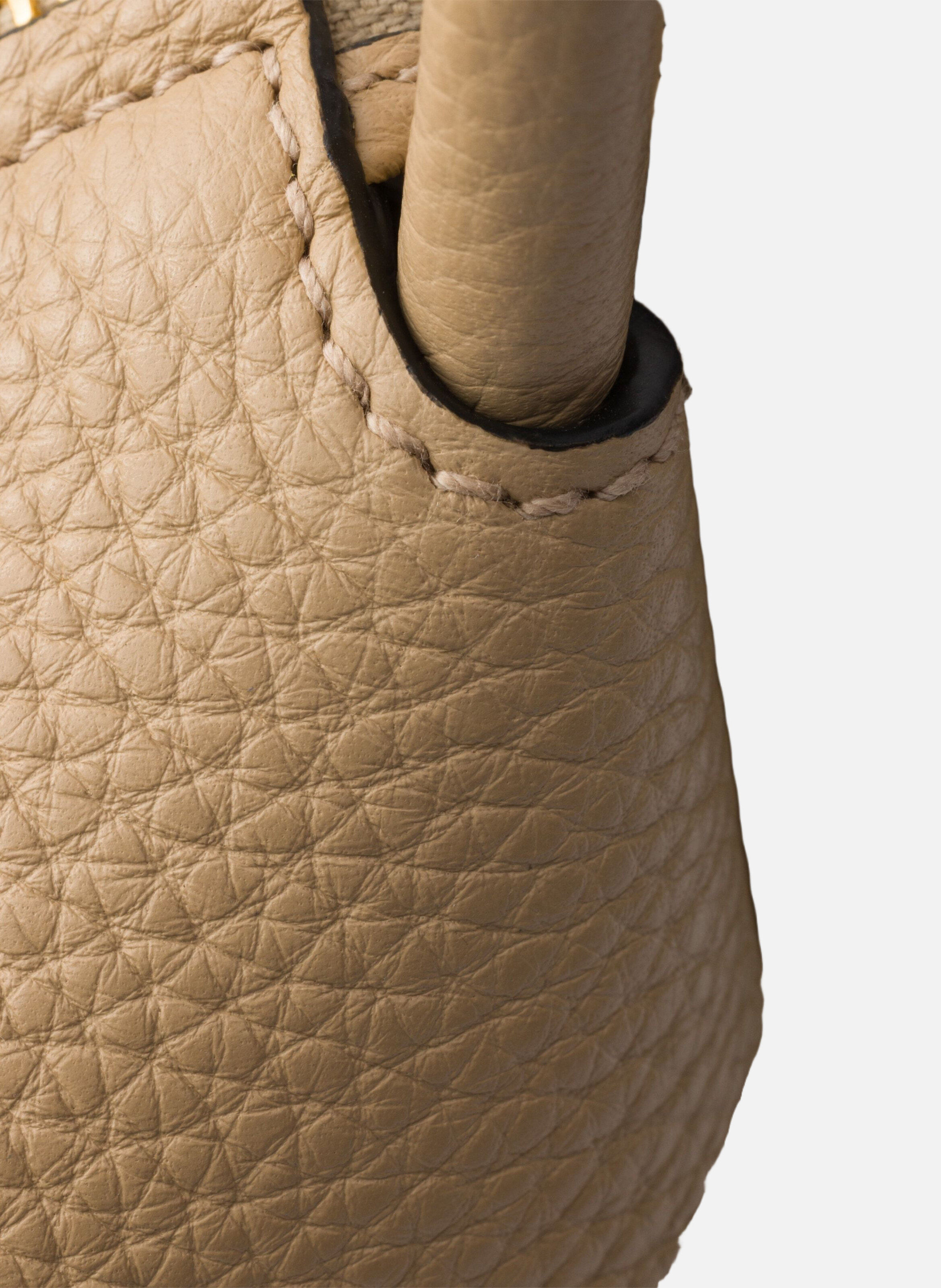 Petit sac à main en cuir PRADA Beige