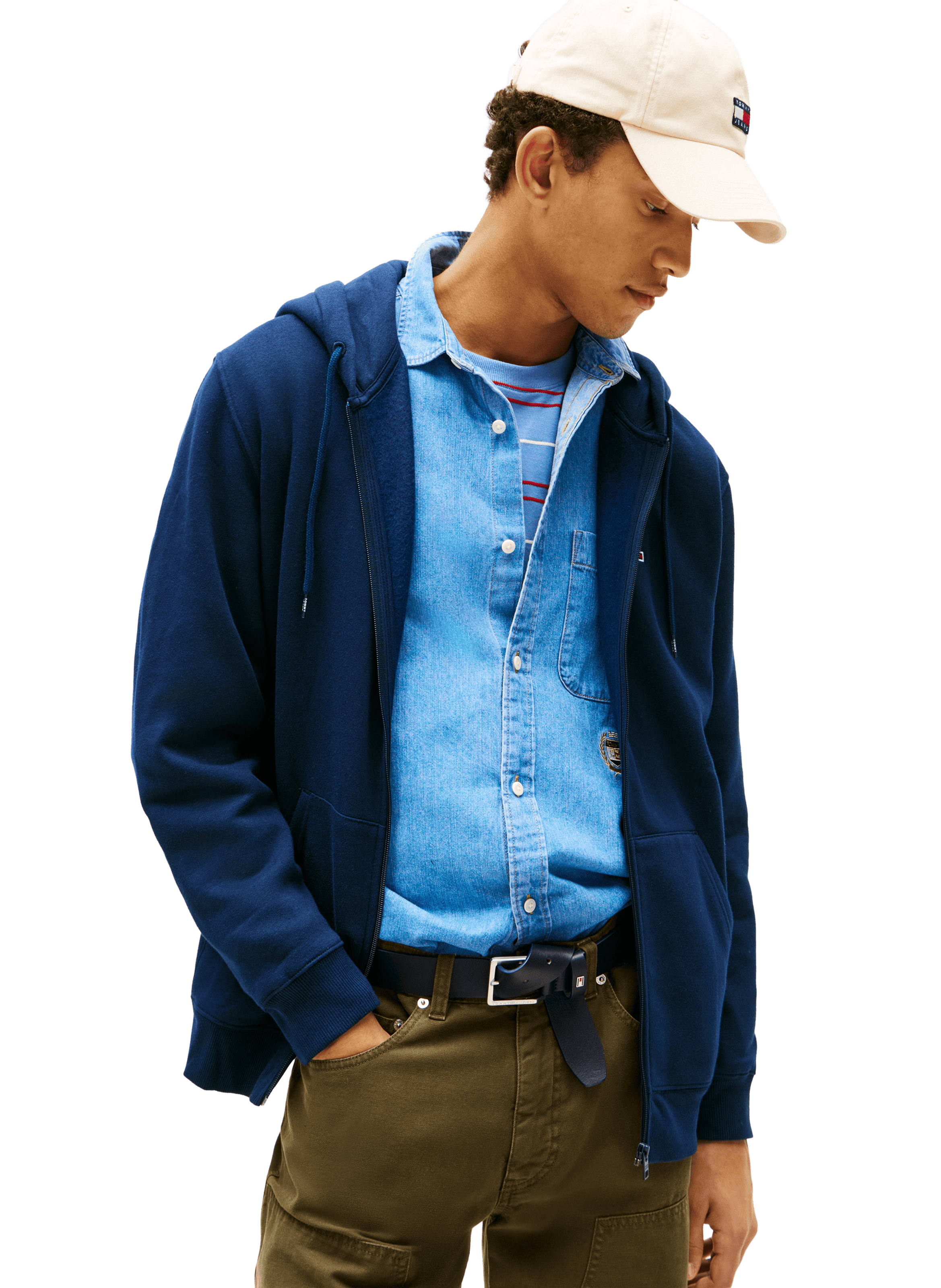 Cotton hoodie TOMMY HILFIGER Blue