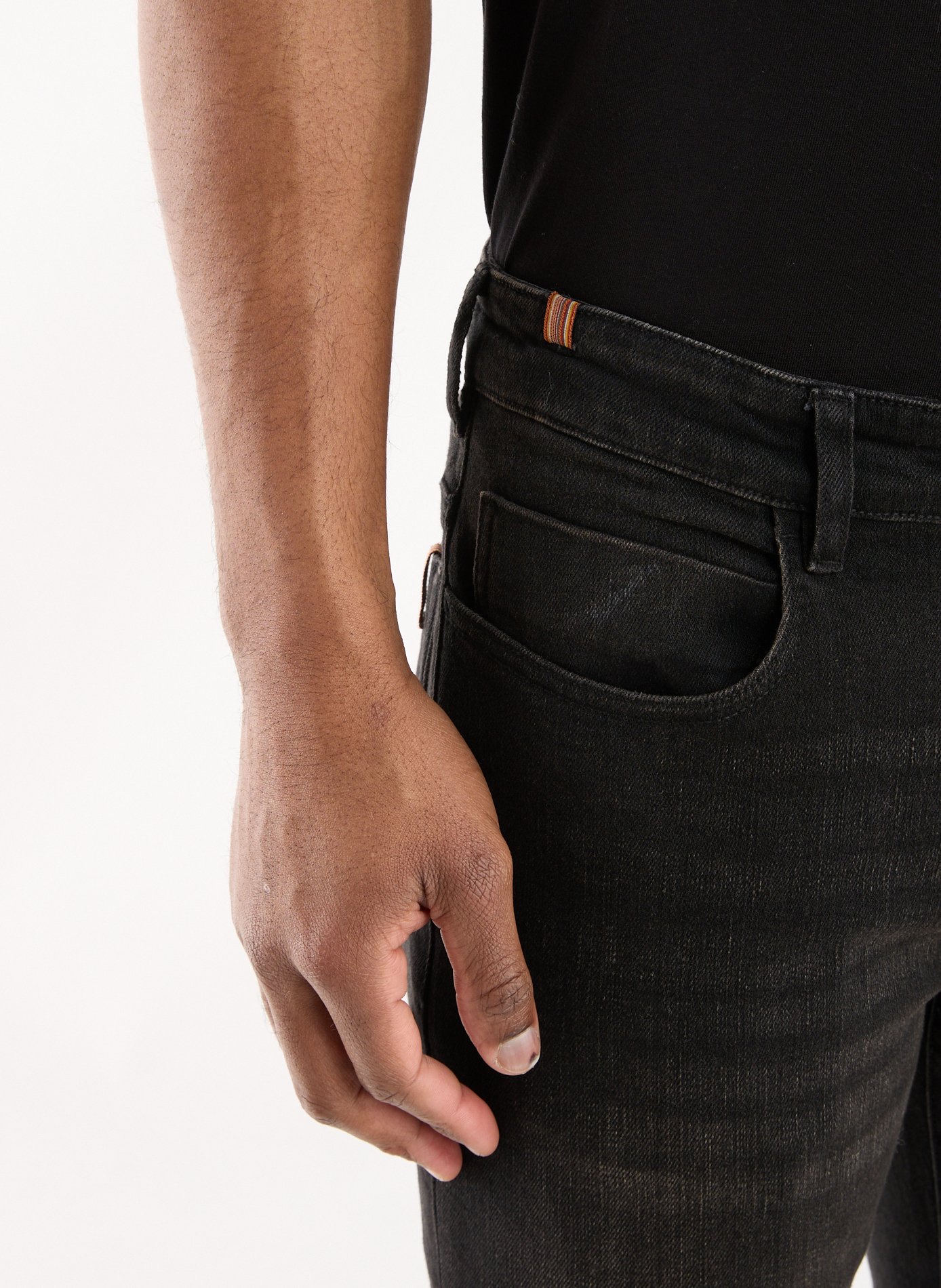 Jean slim en coton mélangé NOTIFY Noir