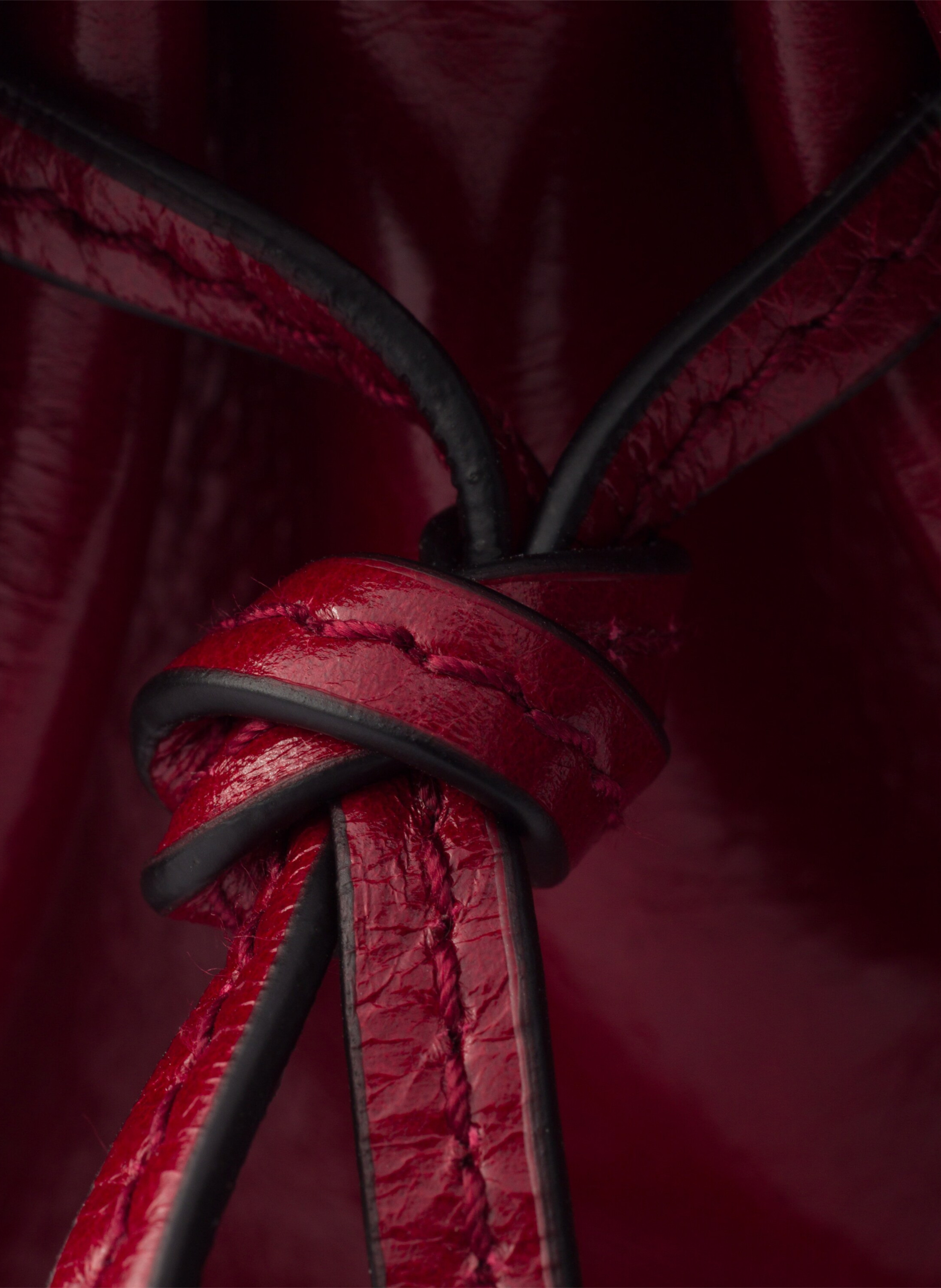 Mini sac à main prada bonnie en cuir PRADA Rouge