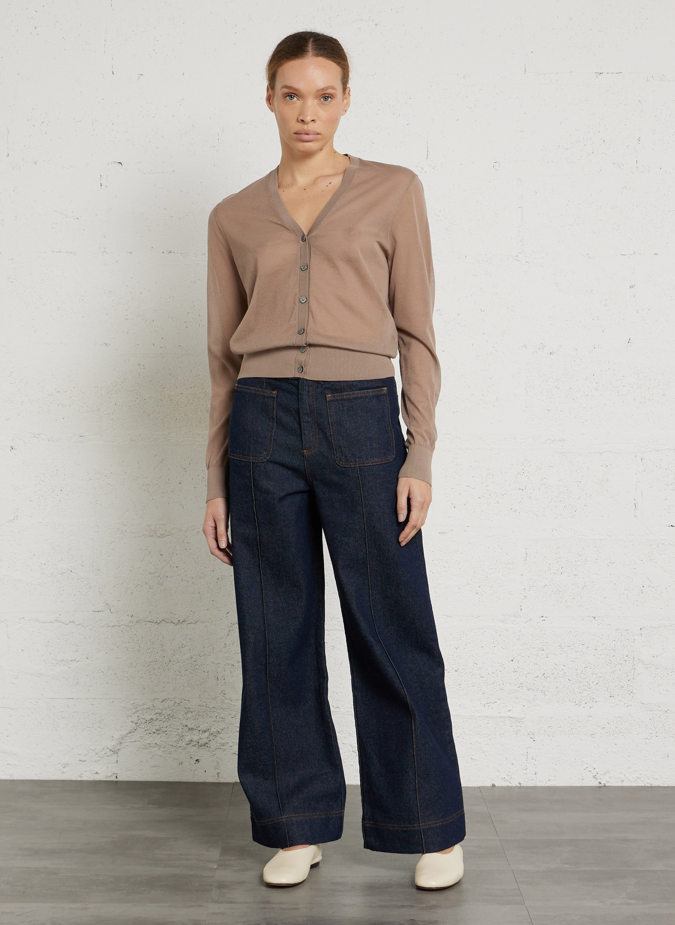 Jean droit en coton bio Harry SOEUR Bleu