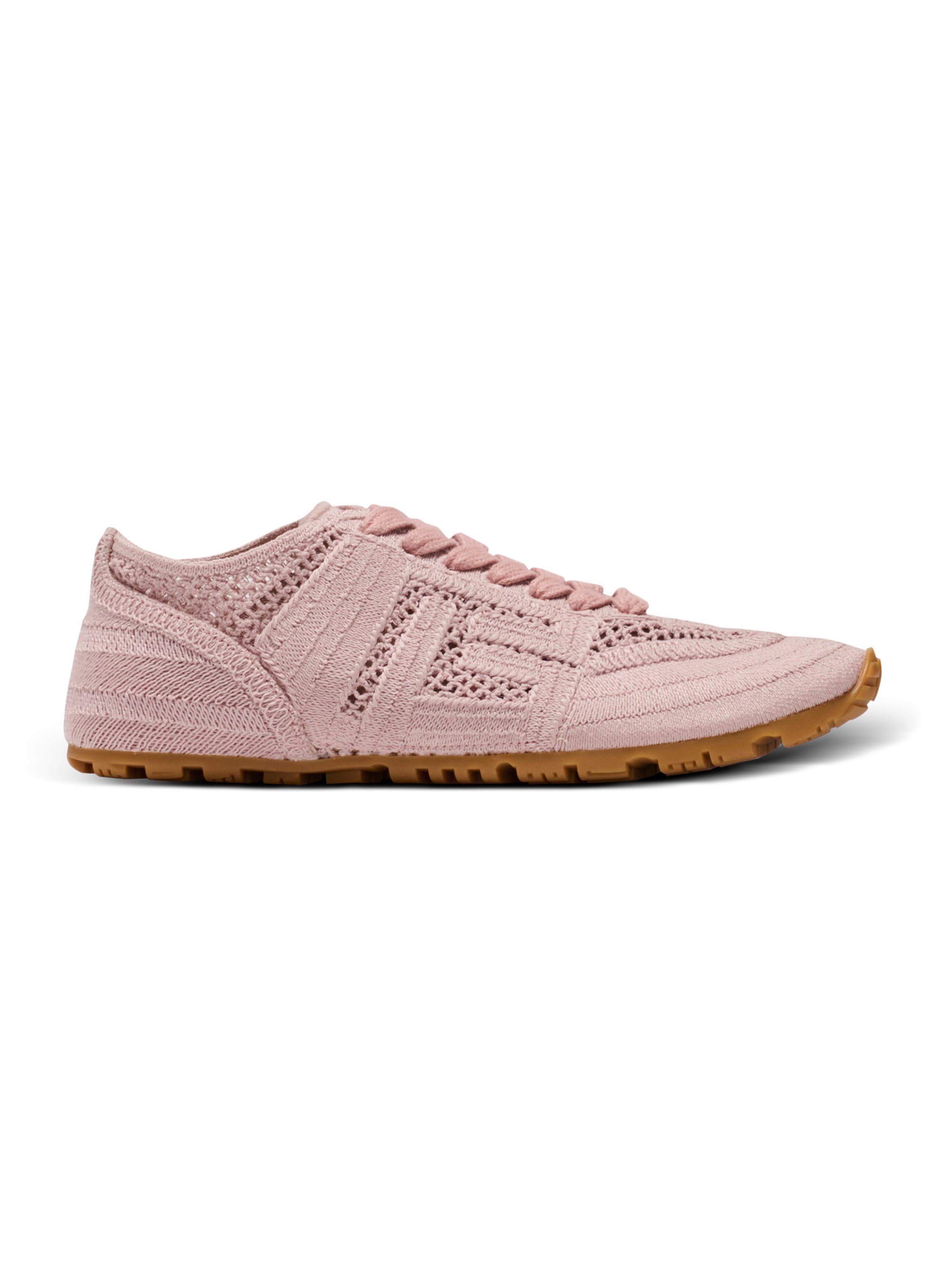 Baskets racer 45 en macramé BALMAIN Rose
