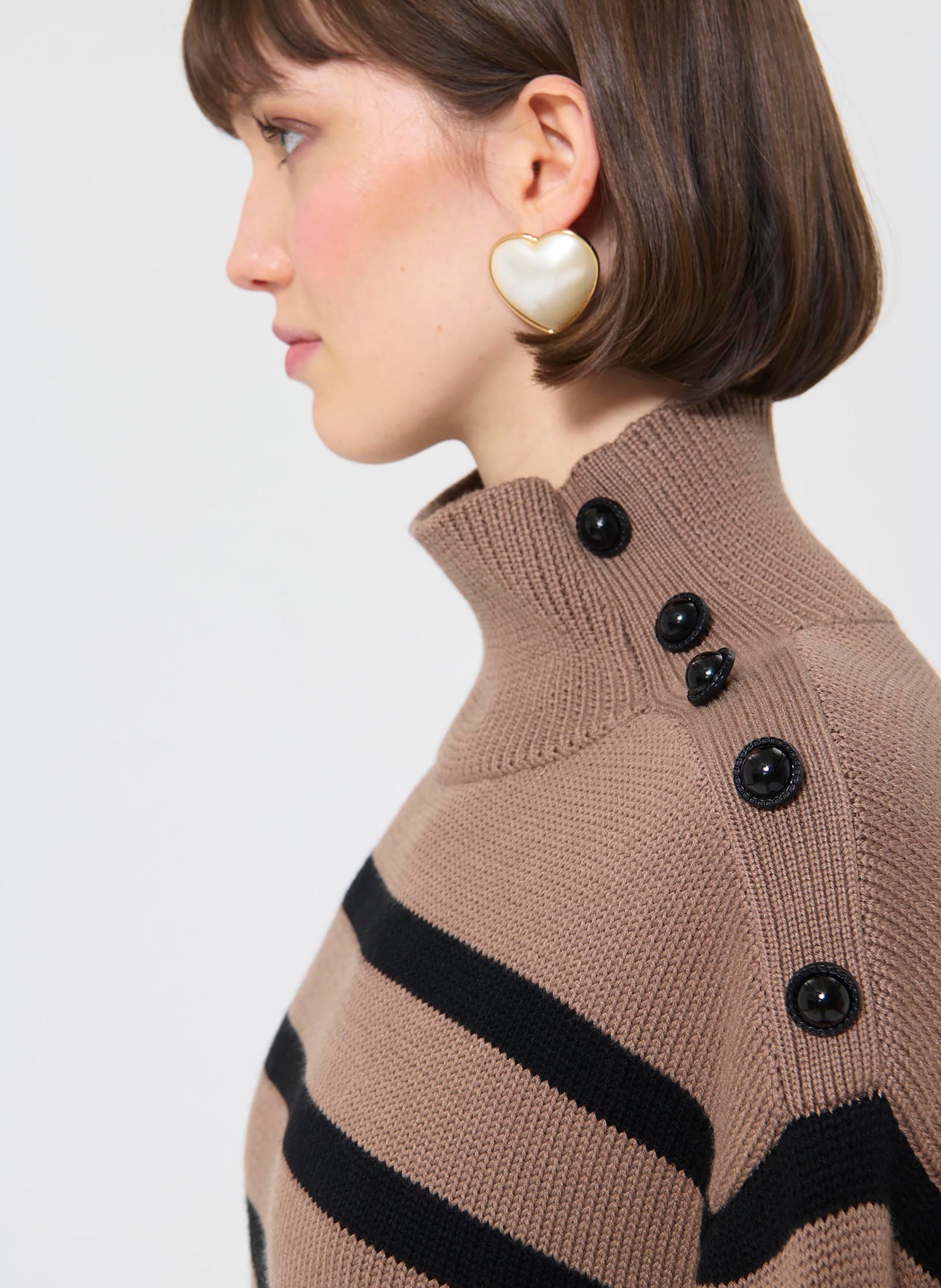 Robe maille roccio TARA JARMON Marron