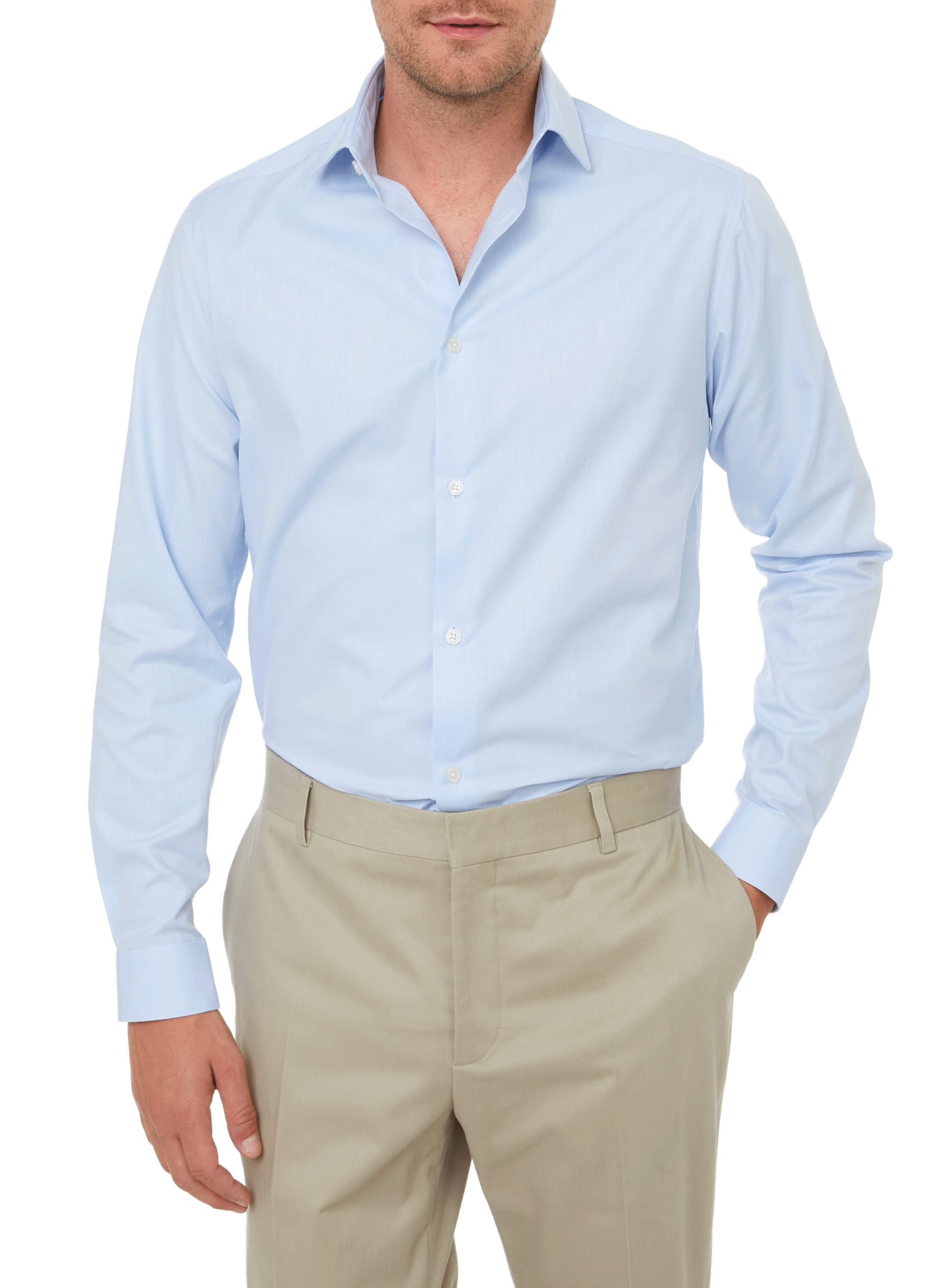 Cotton shirt AU PRINTEMPS PARIS Blue