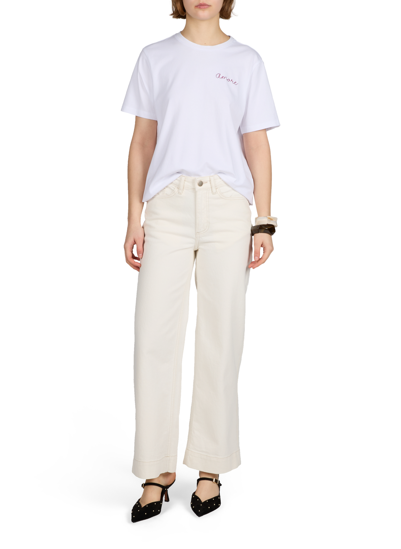 Bracelet manchette anguleux ouvrable AU PRINTEMPS PARIS Marron