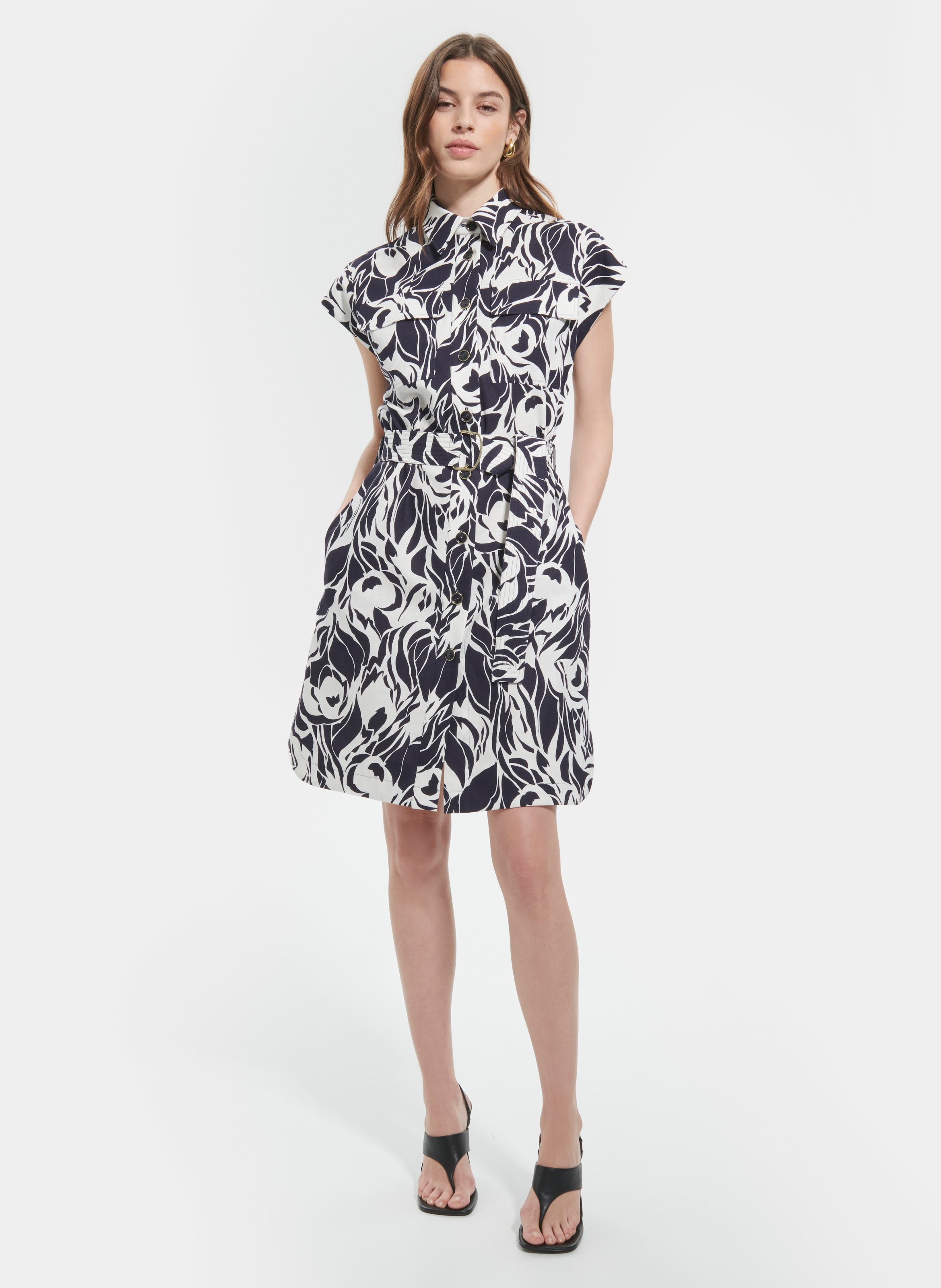 Robe courte chemise - rosen ZAPA Blanc