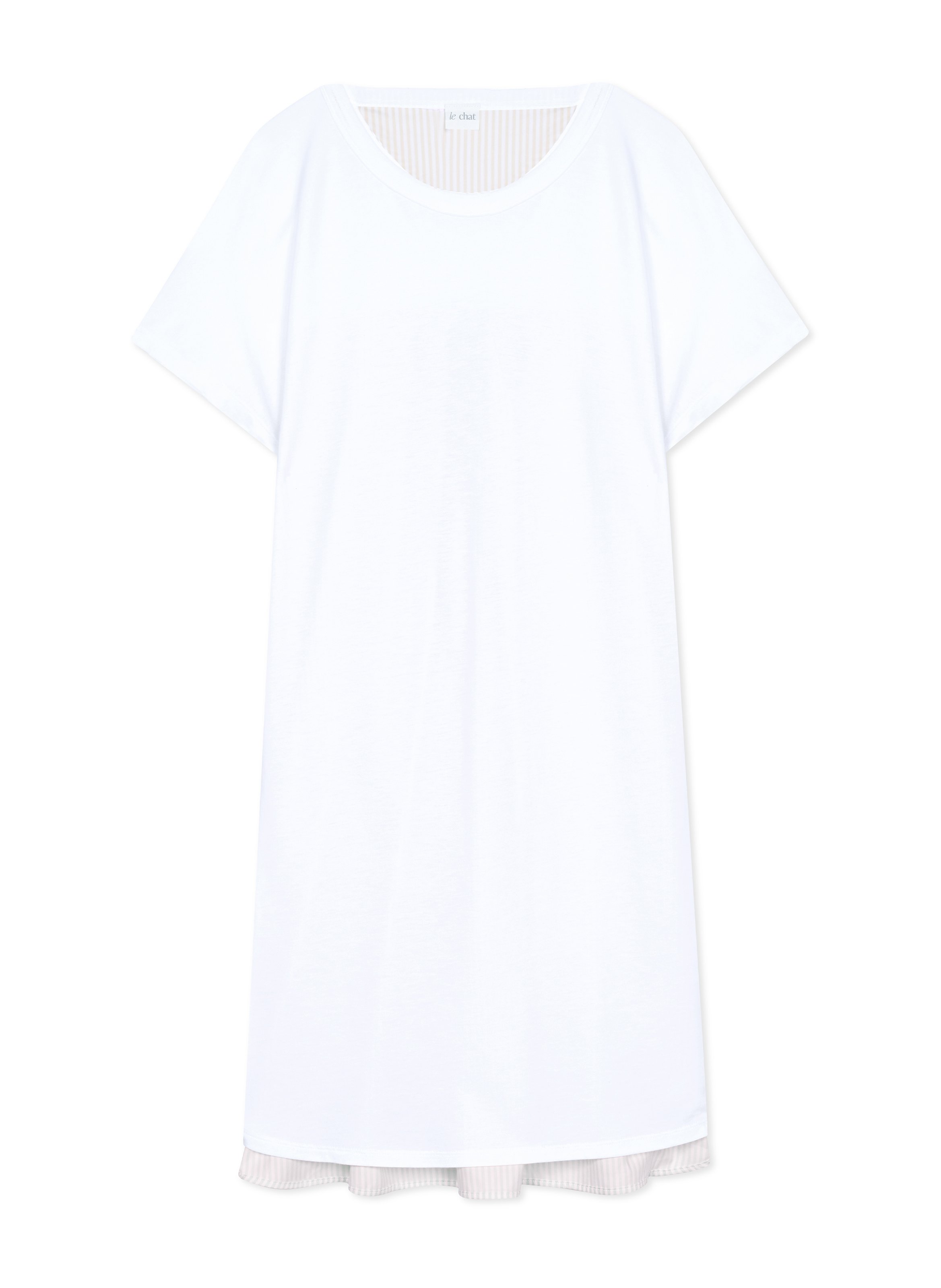 Chemise de nuit en coton modal amy 201 LE CHAT Multicolore