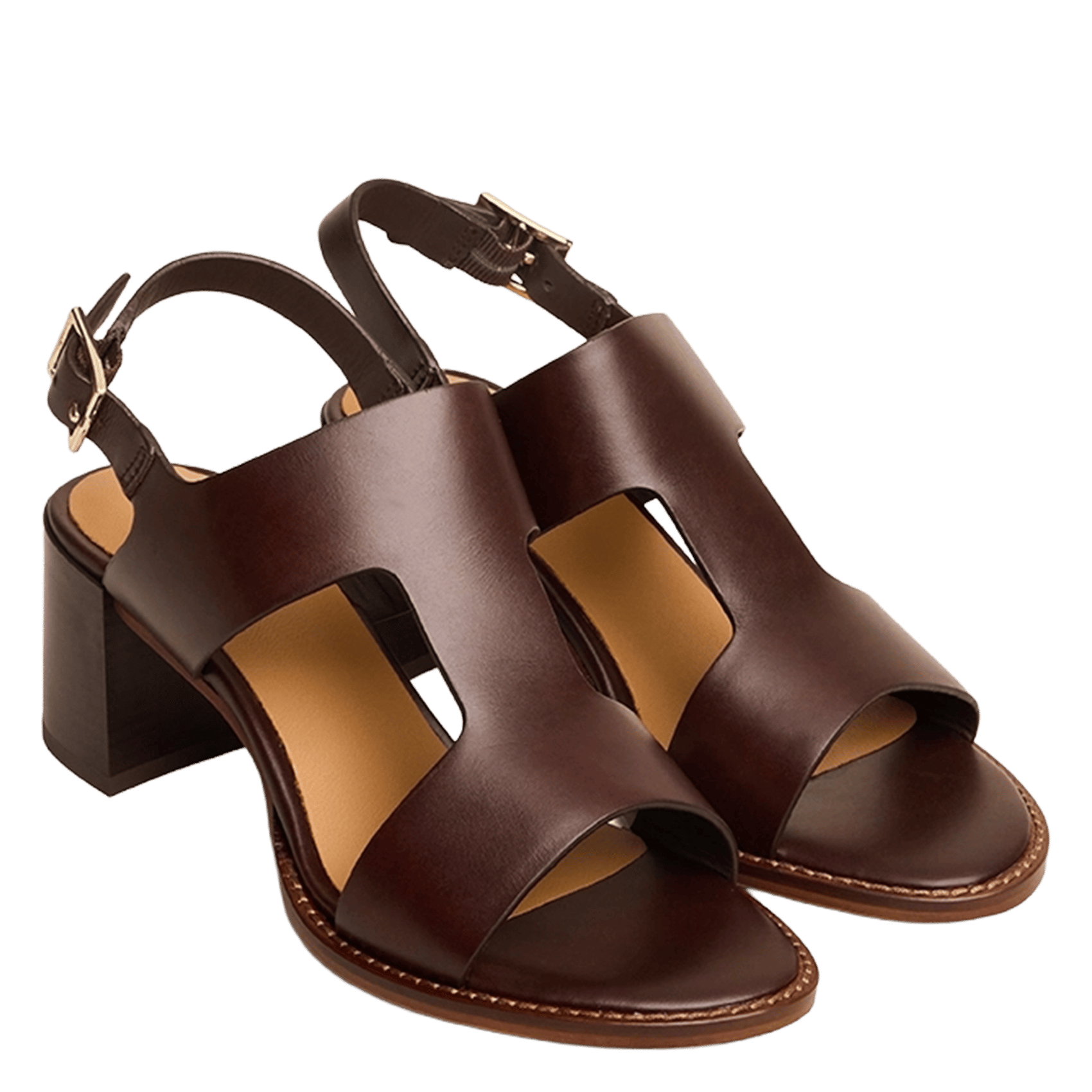 Sandales à talons en cuir alexandra JONAK Violet