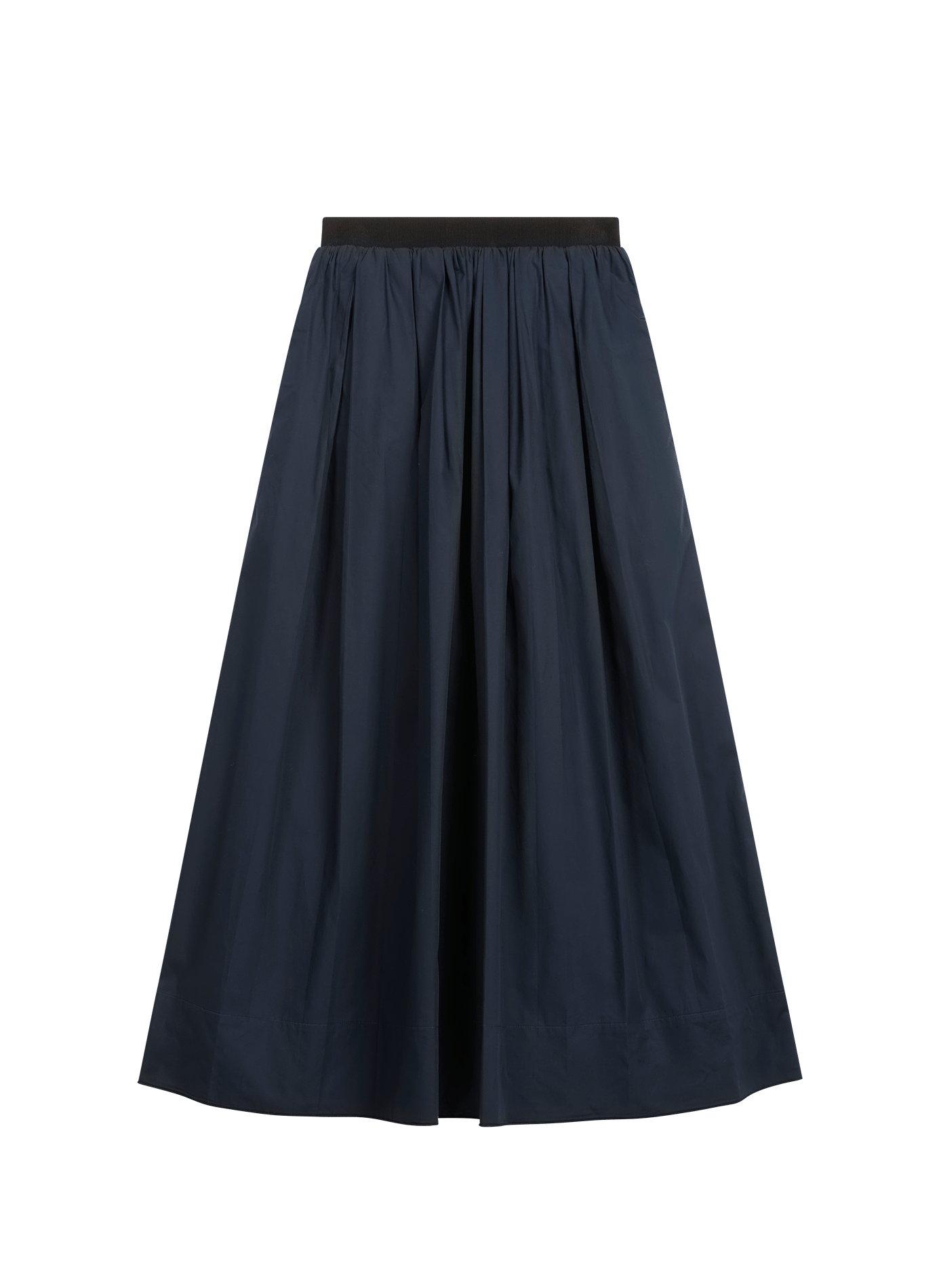 Pleated midi skirt Leda in cotton TELA Blue
