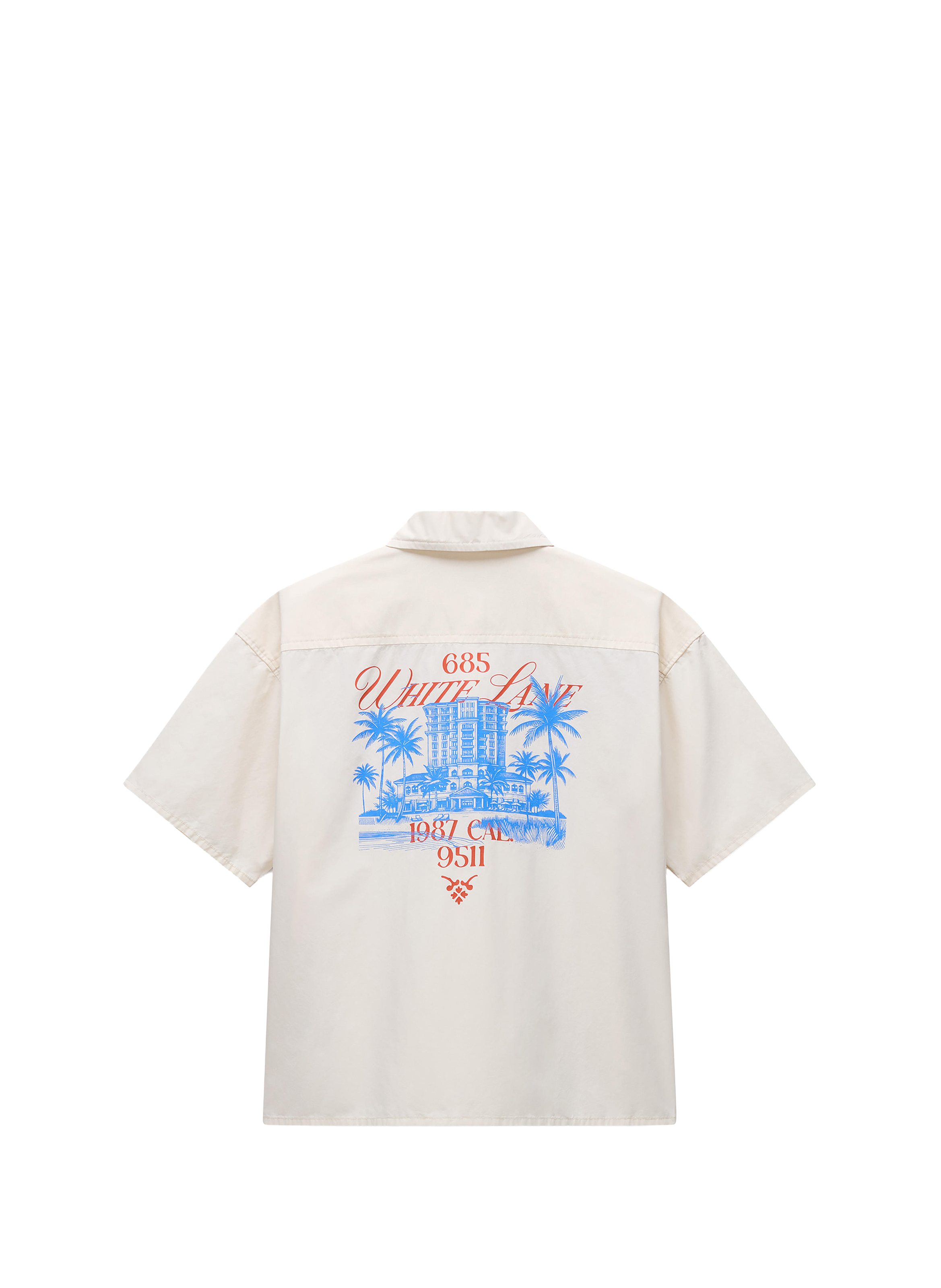 Chemise Oxide imprimée en coton NAPAPIJRI Blanc