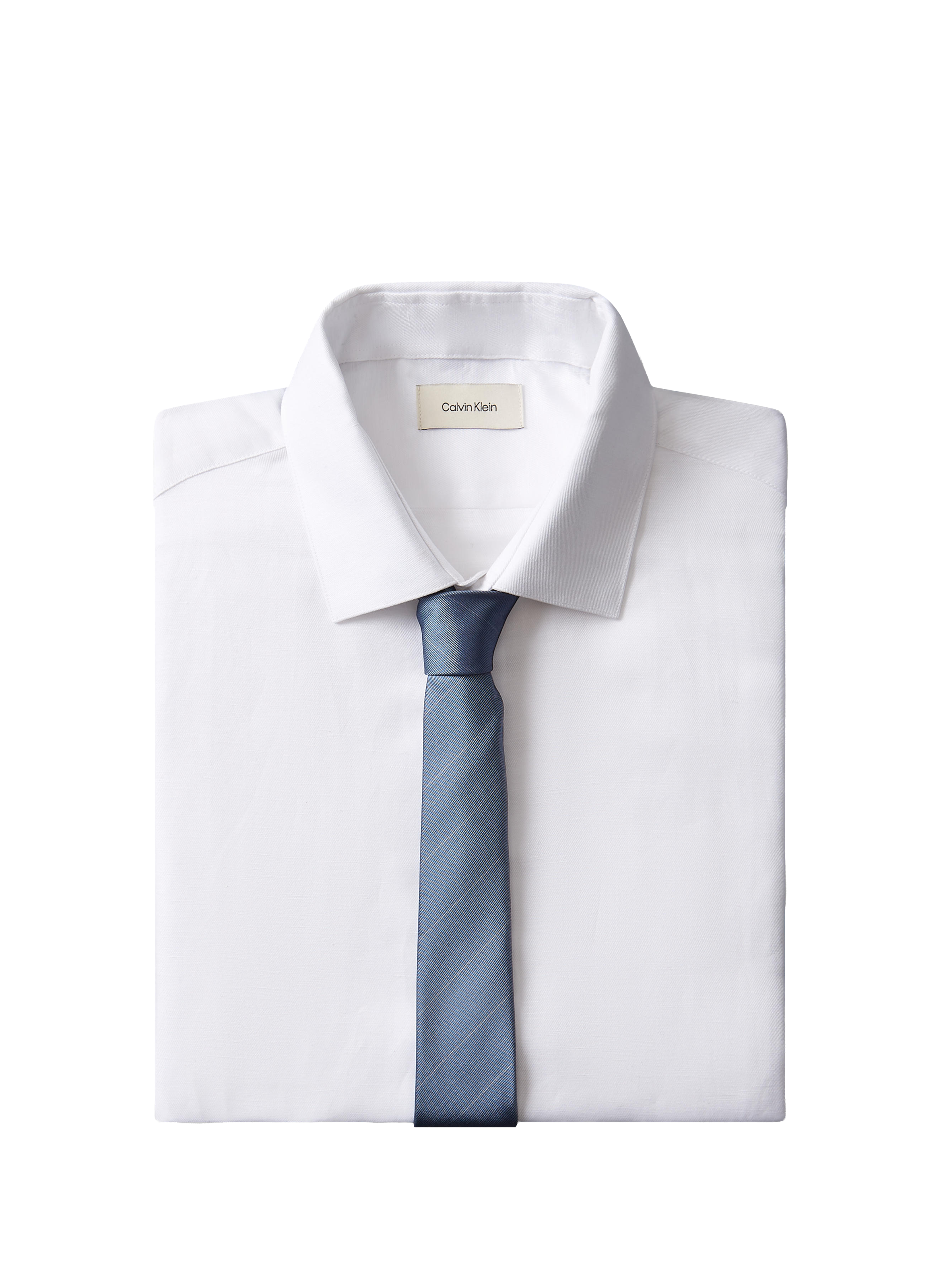 Corbata a rayas CALVIN KLEIN Azul