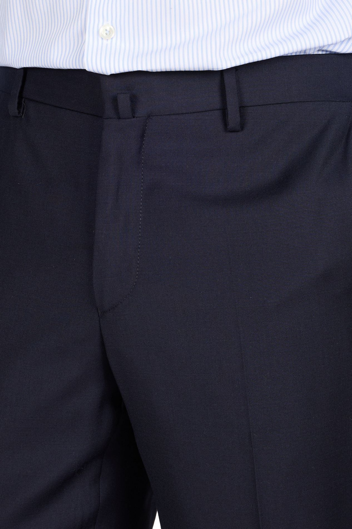 Pantalon de costume ajusté en laine HACKETT Bleu