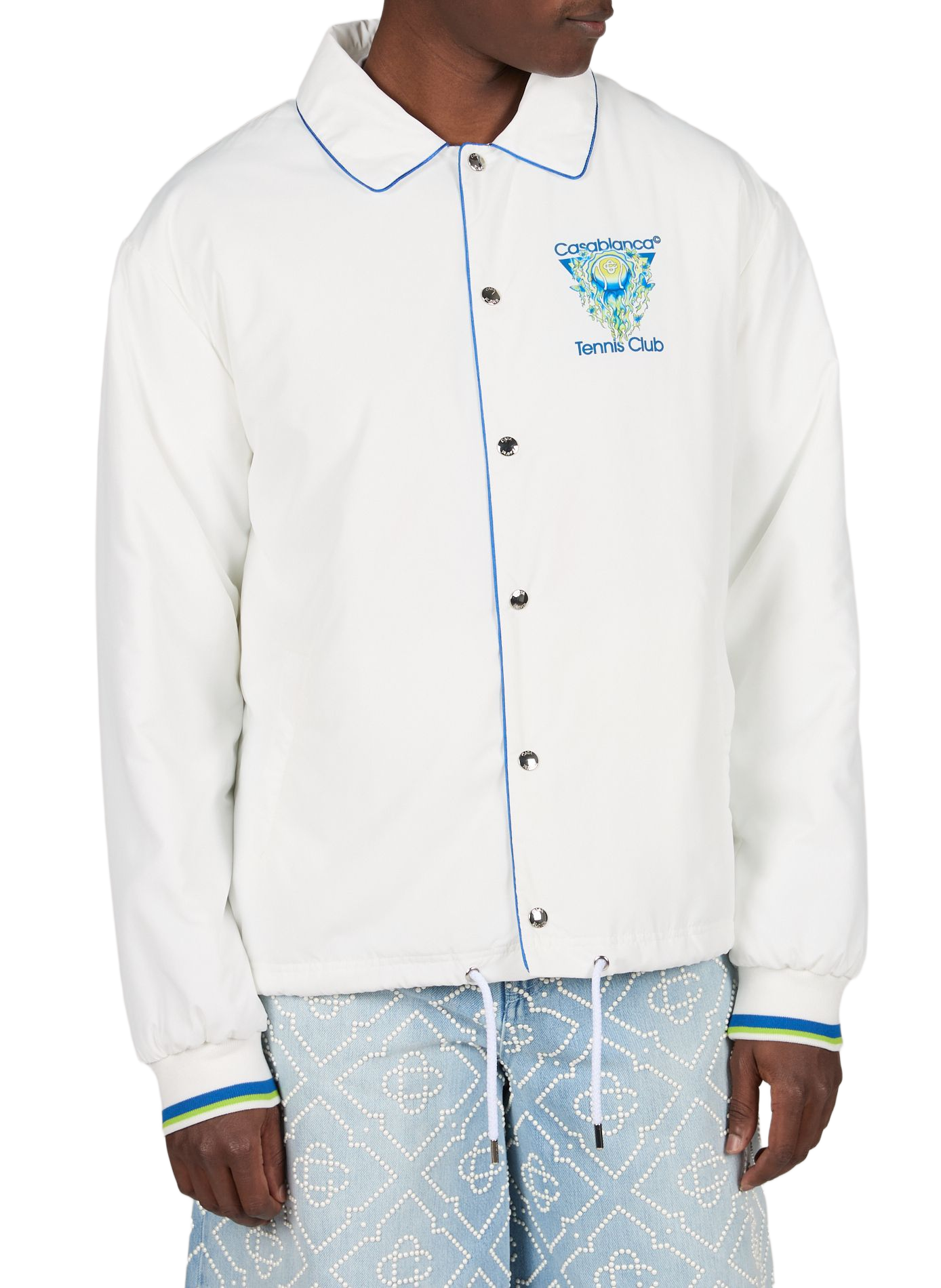 Veste imprimé Tennis Club CASABLANCA PARIS Blanc