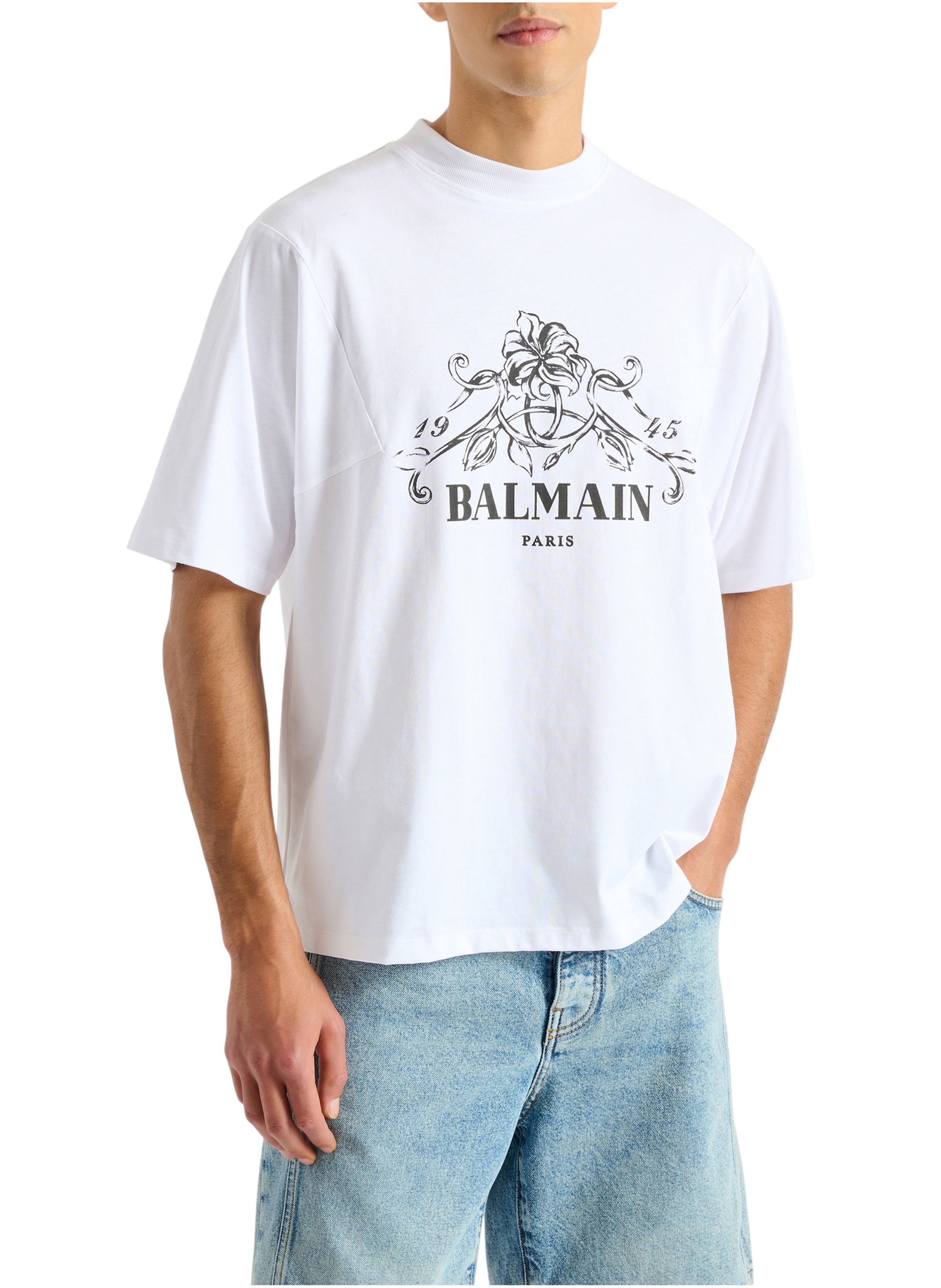 T-shirt balmain vine imprimé BALMAIN Blanc