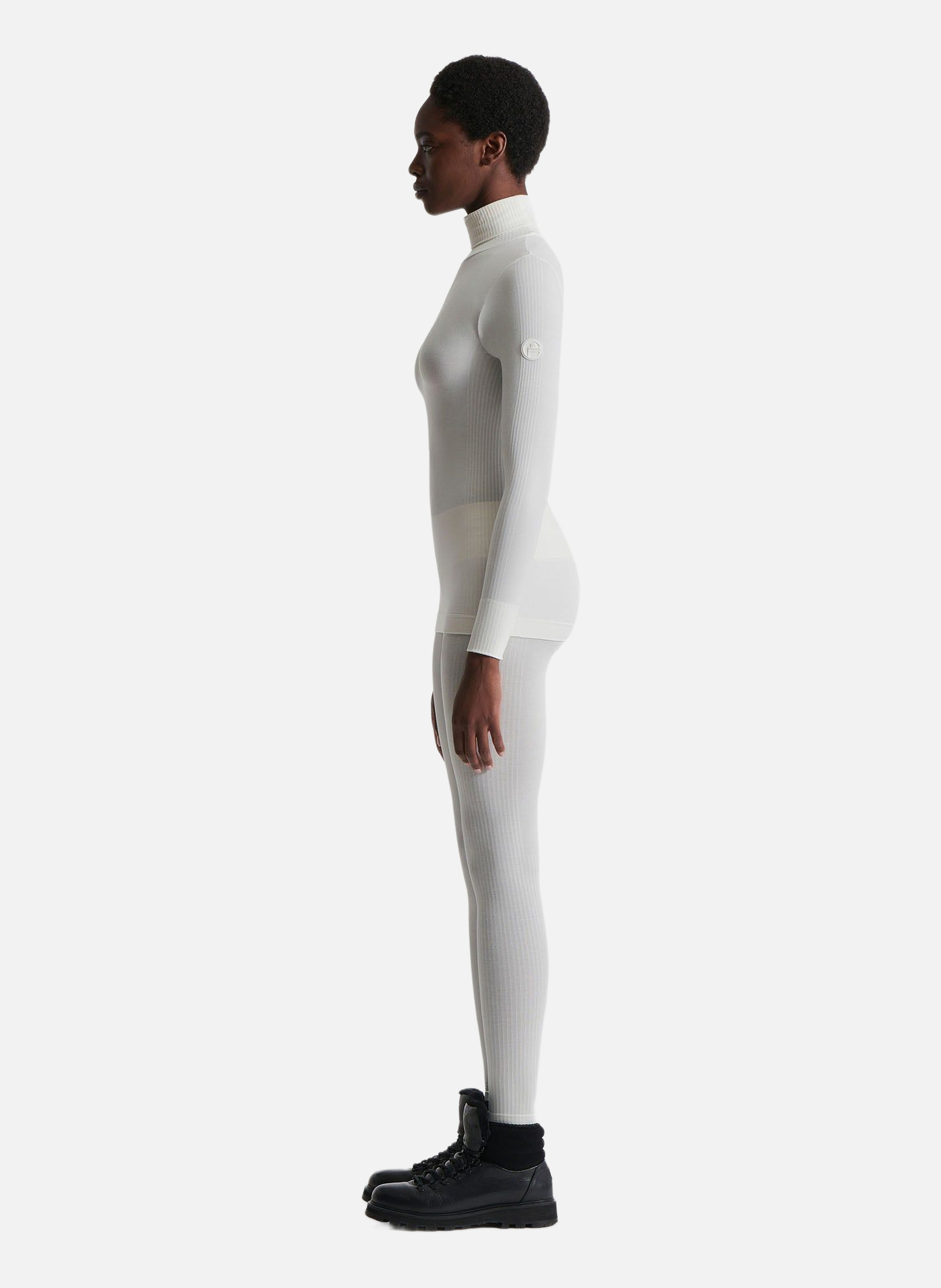 Alisier roll-neck regular fit sweater. FUSALP White