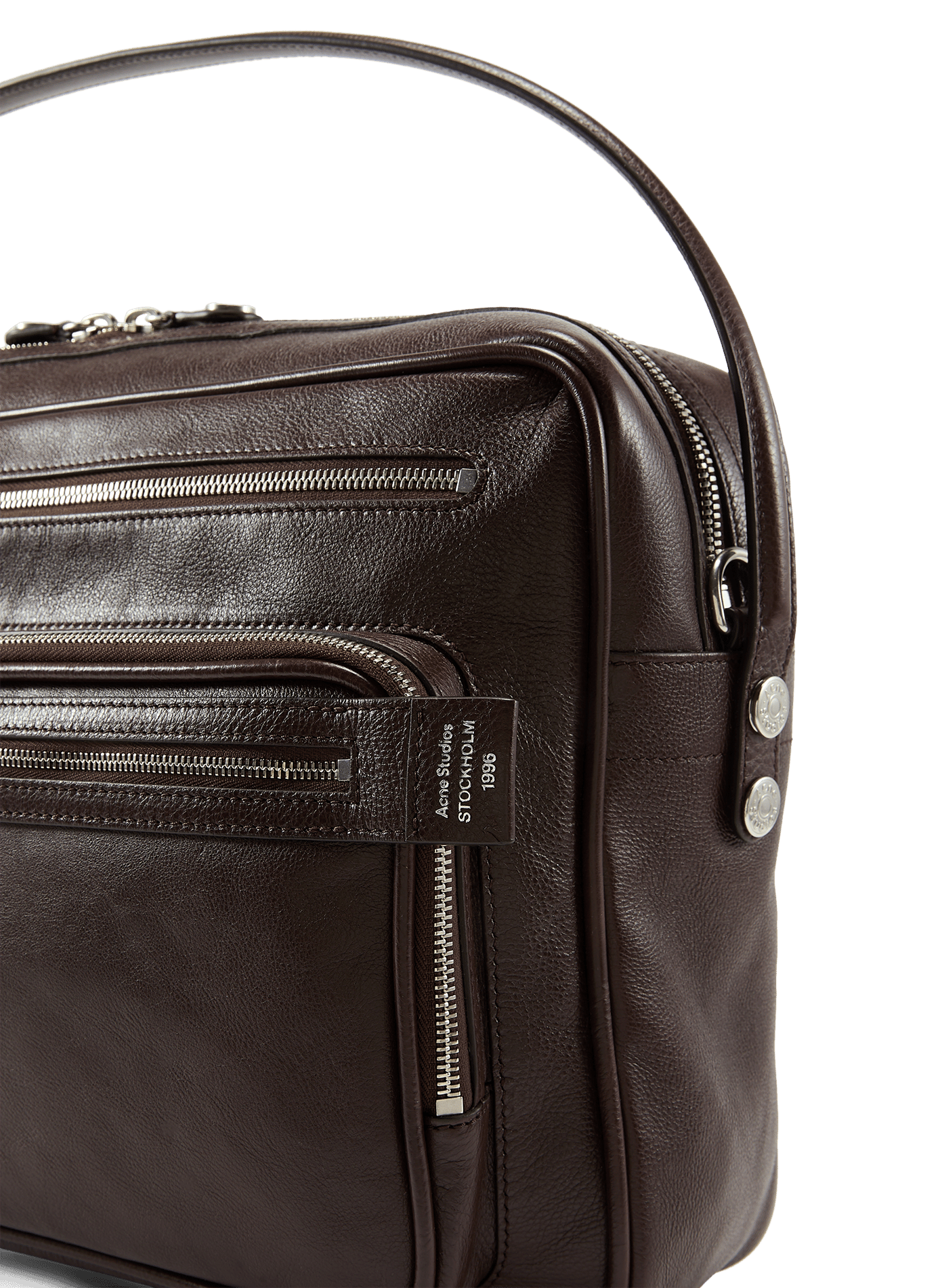 Sac à bandoulière Camero en cuir ACNE STUDIOS Marron