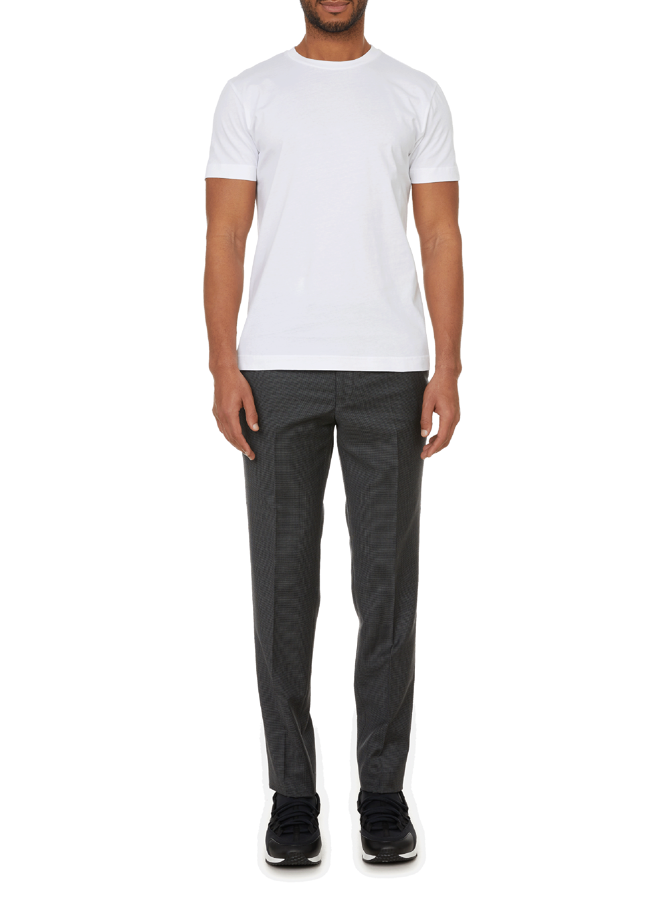 T-shirt col rond en coton organique AU PRINTEMPS PARIS Blanc
