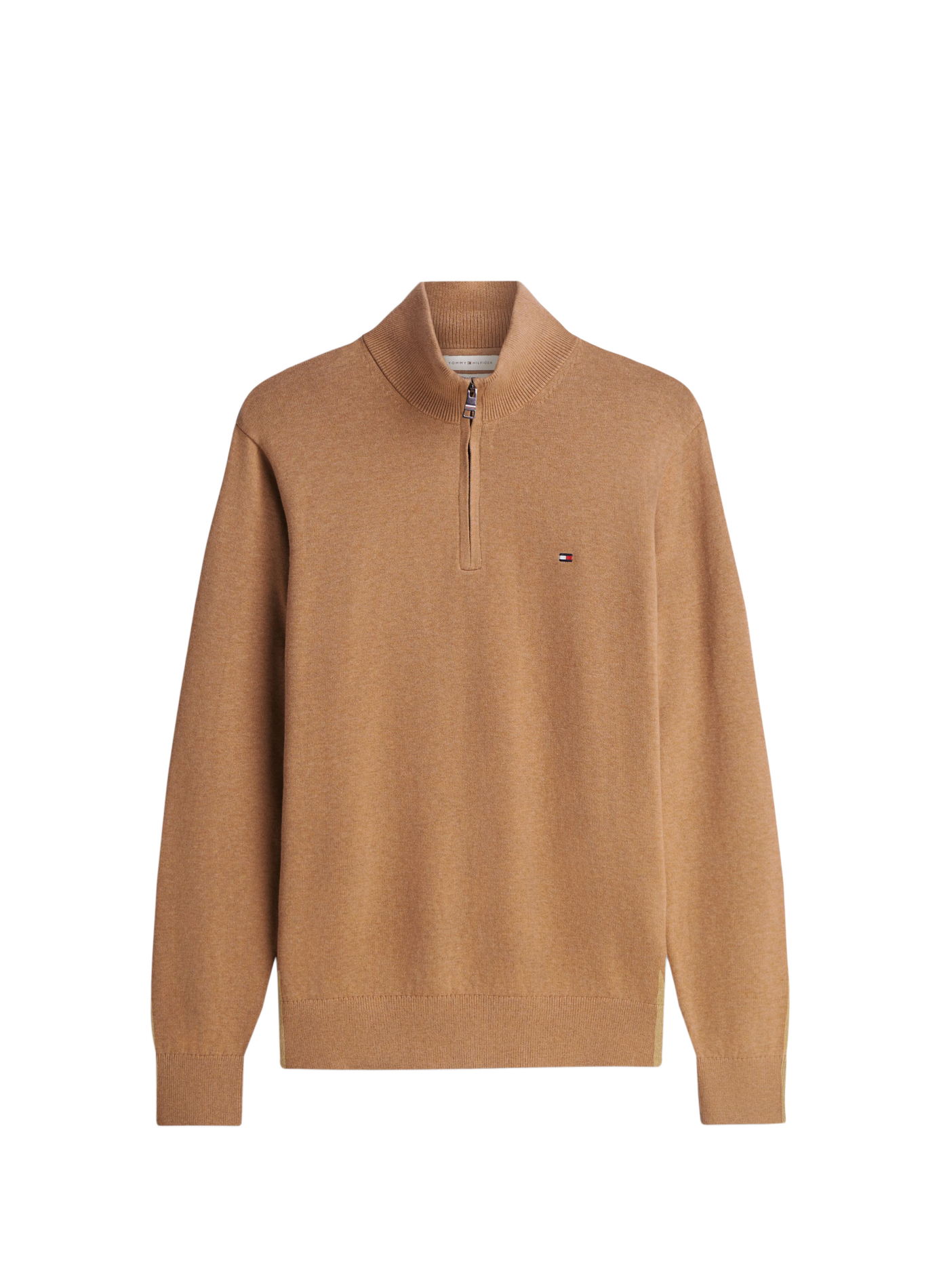 Pull à col zippé TOMMY HILFIGER Beige