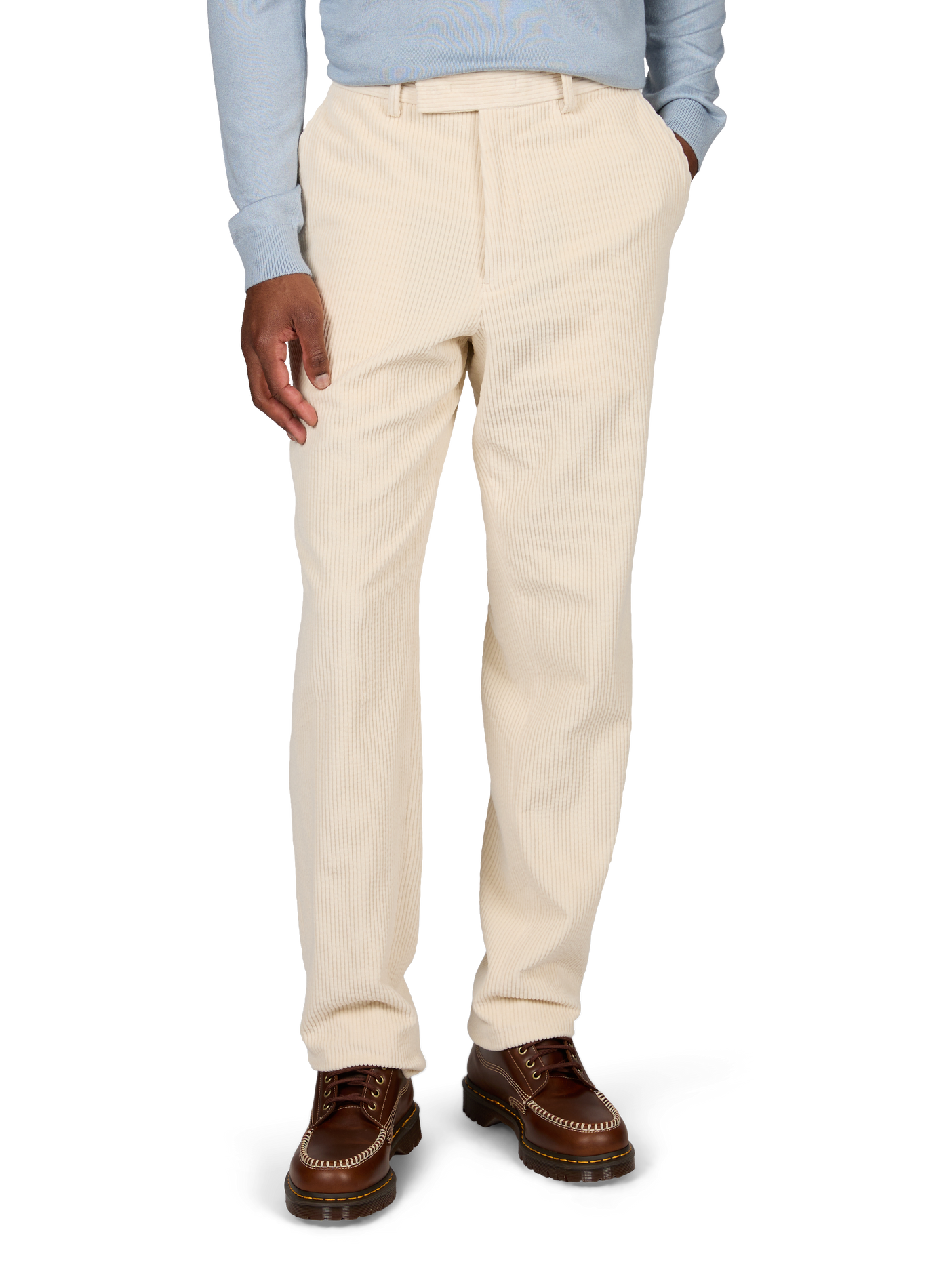 Gerippte Baumwollhose EMPORIO ARMANI Beige