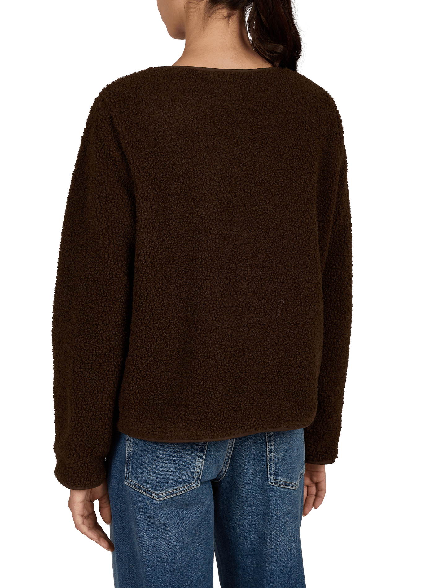 Oversize Rundhalsjacke VILA Braun