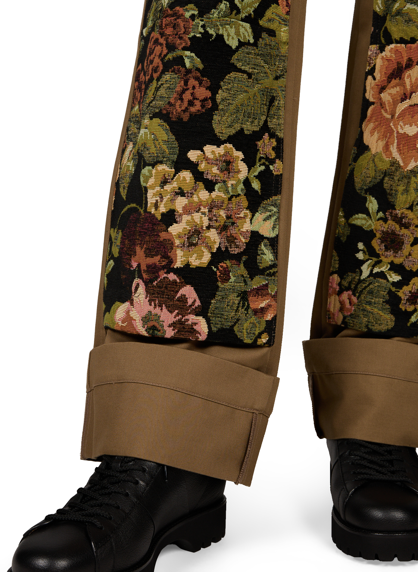 Rechte broek met bloemendetails van katoen SIMONE ROCHA Veelkleurig