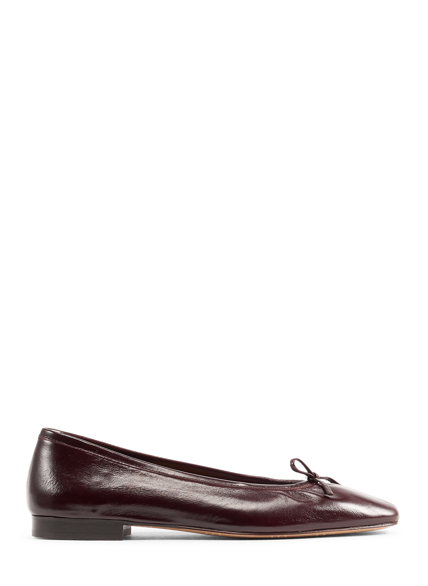 Ballerina's in leer BOBBIES Rood