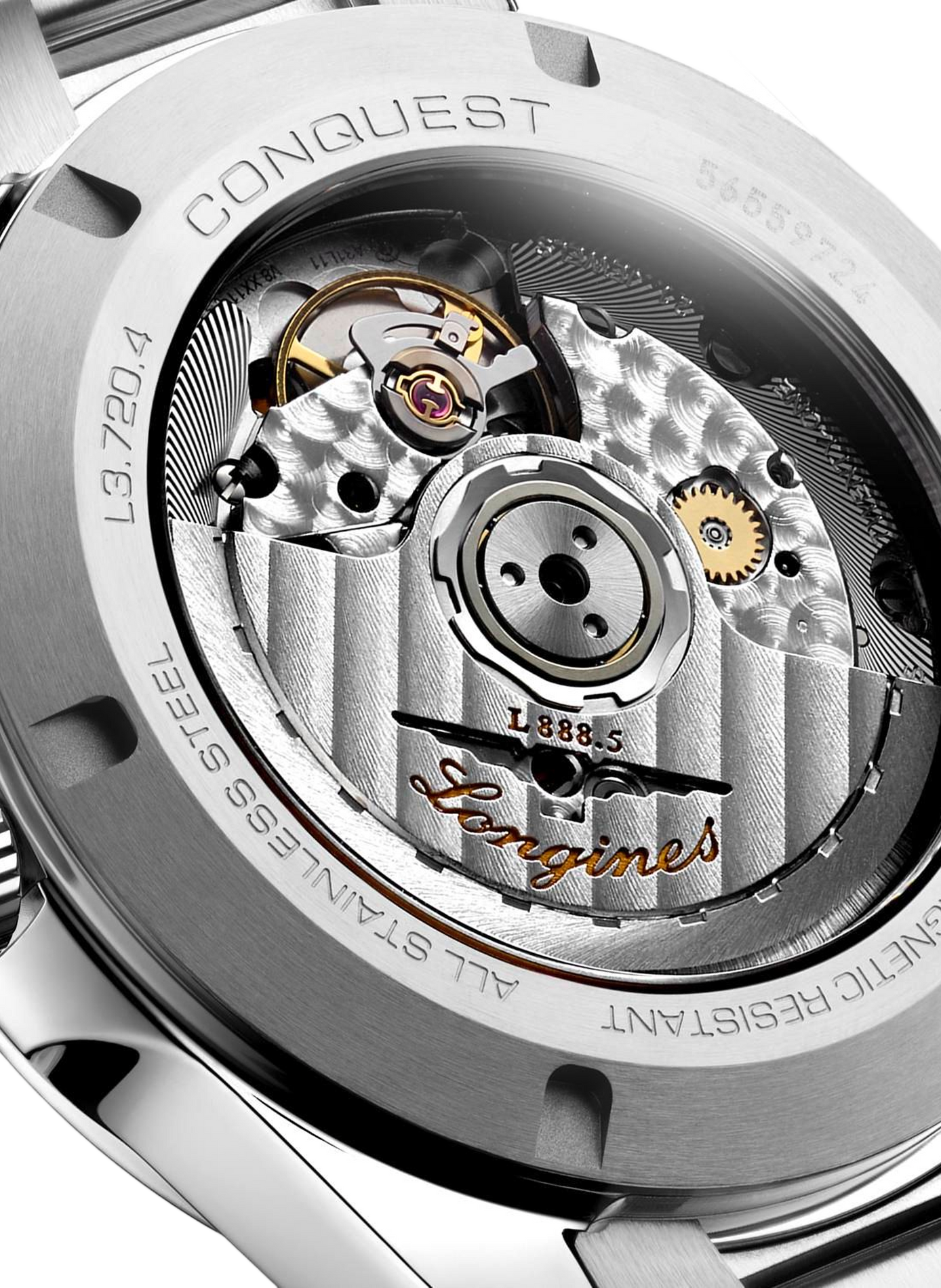 Montre automatique Conquest 2023 en acier inoxydable LONGINES Bleu