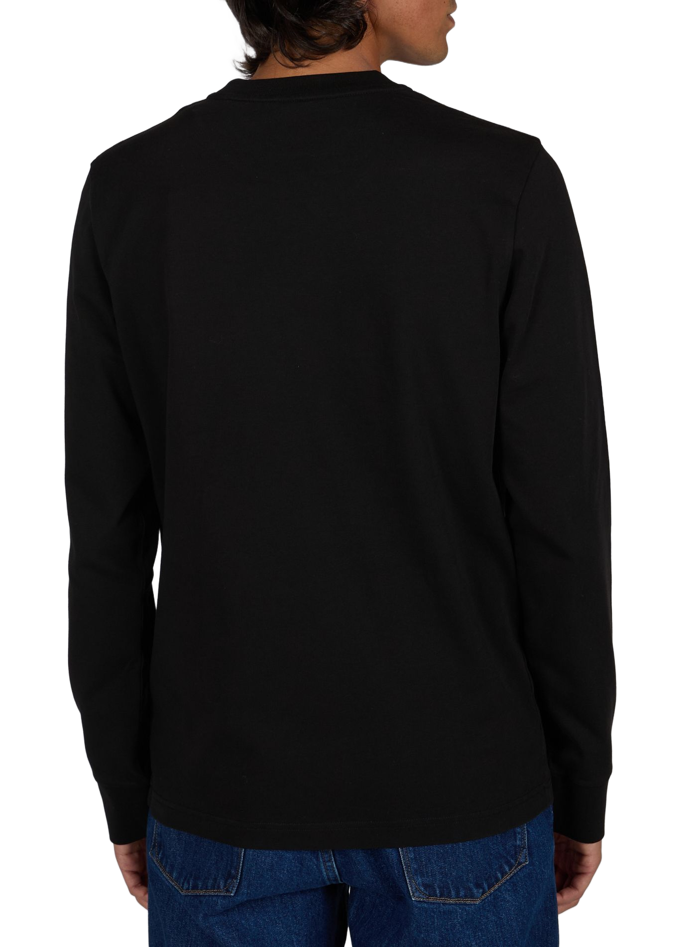 T-Shirt mit Rundhalsausschnitt und Stickereien MONCLER Schwarz