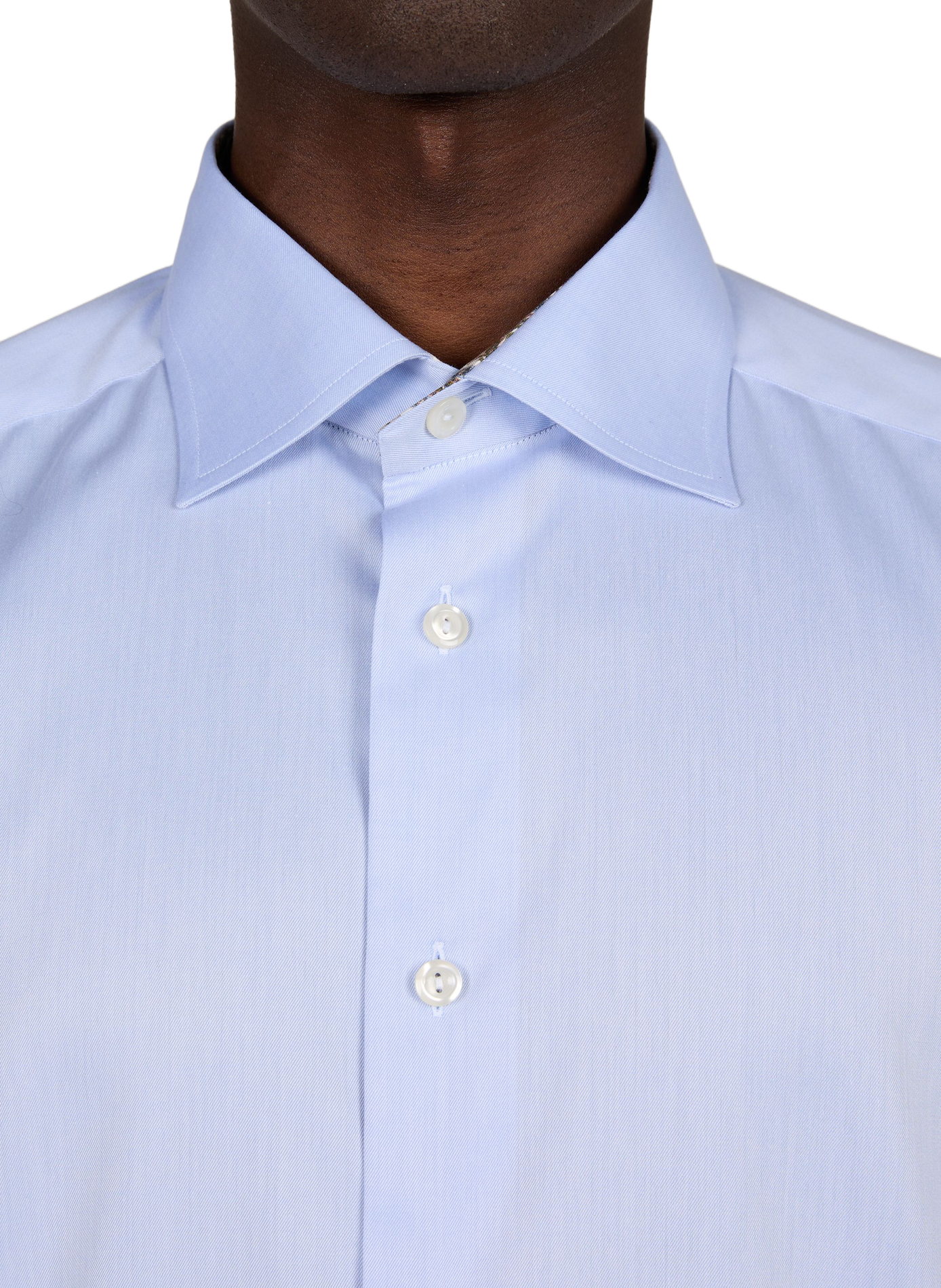 Straight classic collar shirt in cotton ETON Blue